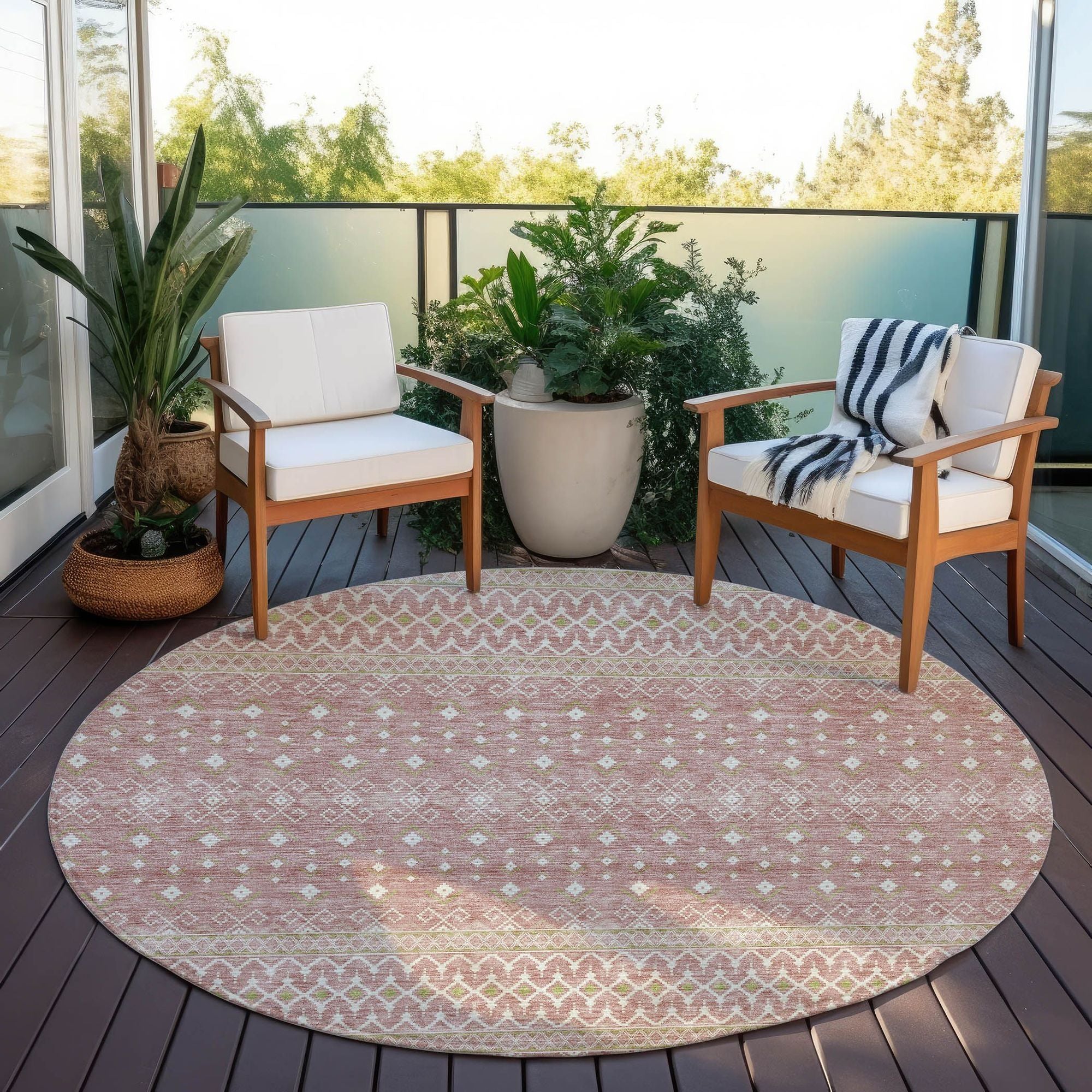 Machine Made ACN709 Blush Pink Rugs #color_blush pink