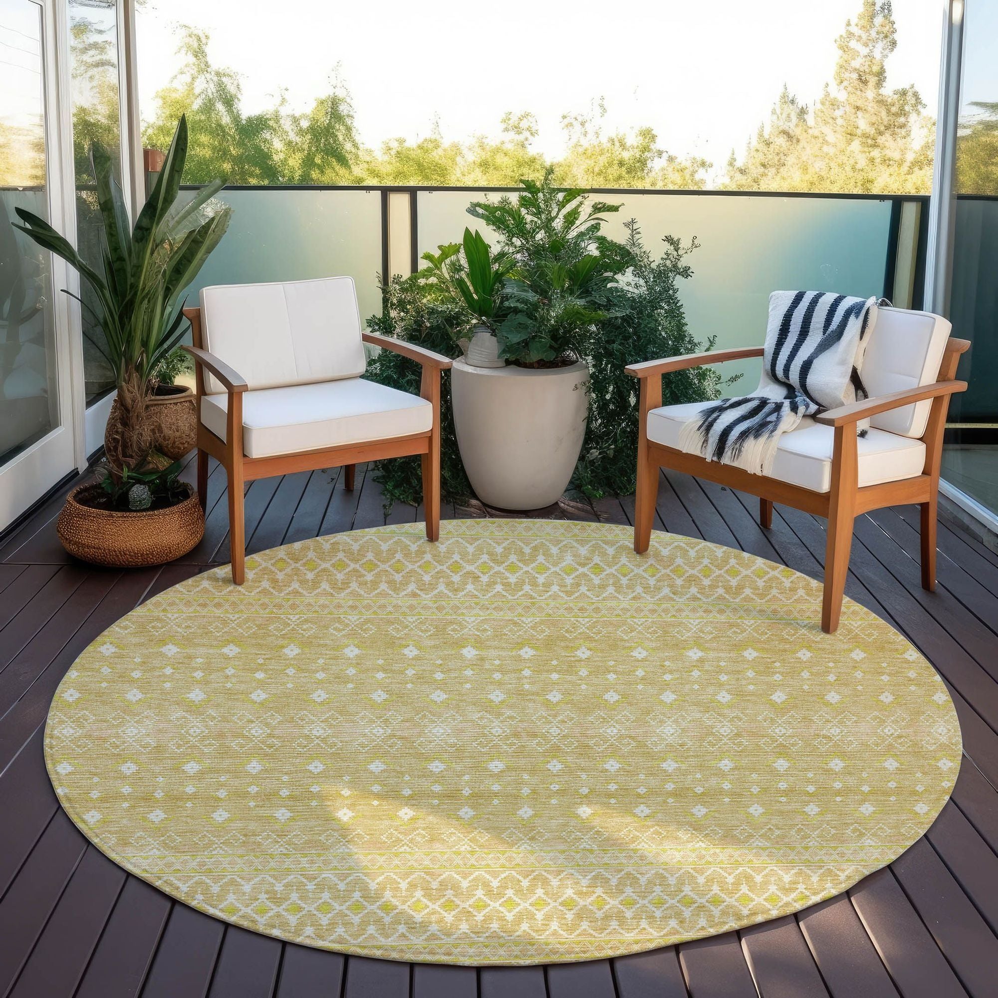 Machine Made ACN709 Gold  Rugs #color_gold 