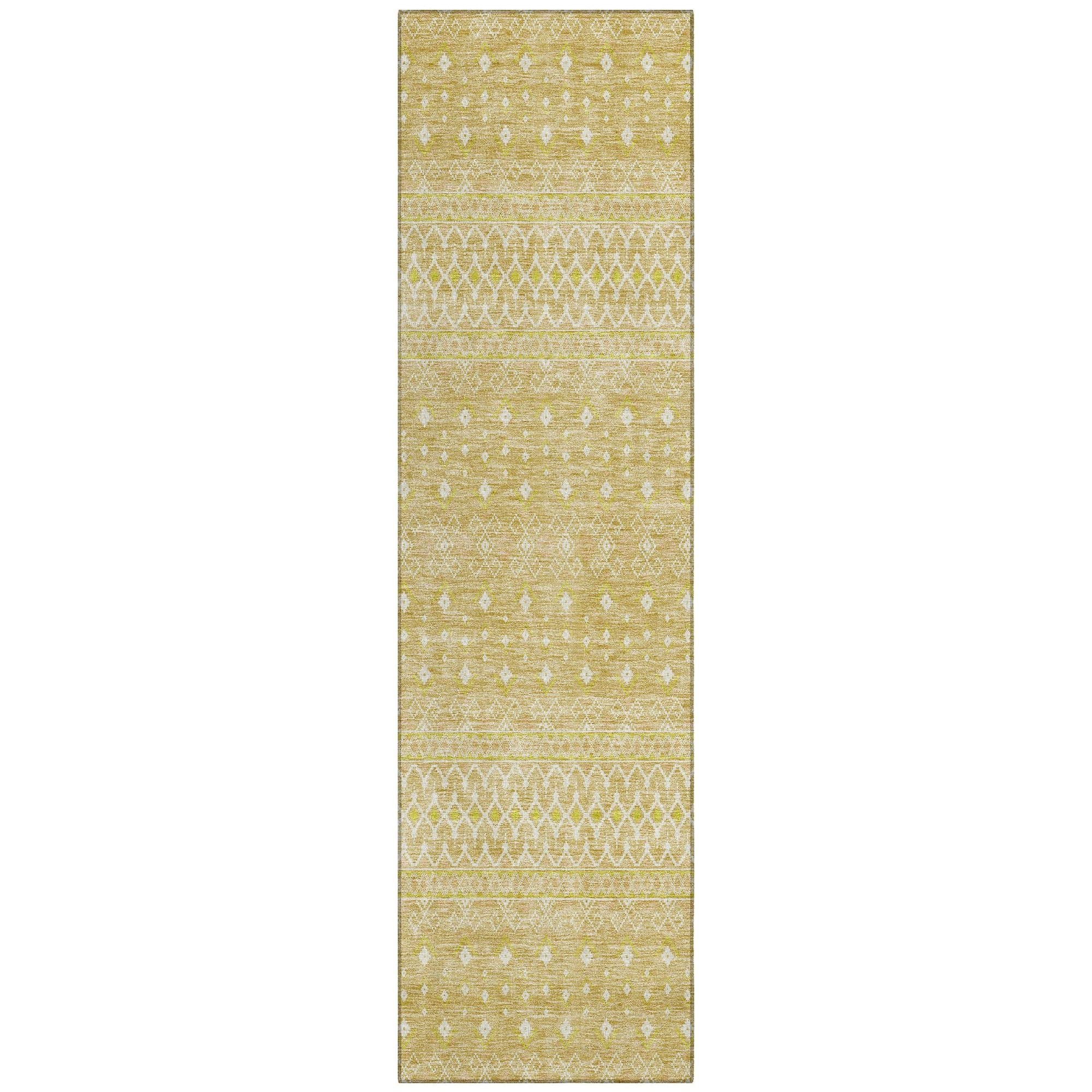 Machine Made ACN709 Gold  Rugs #color_gold 