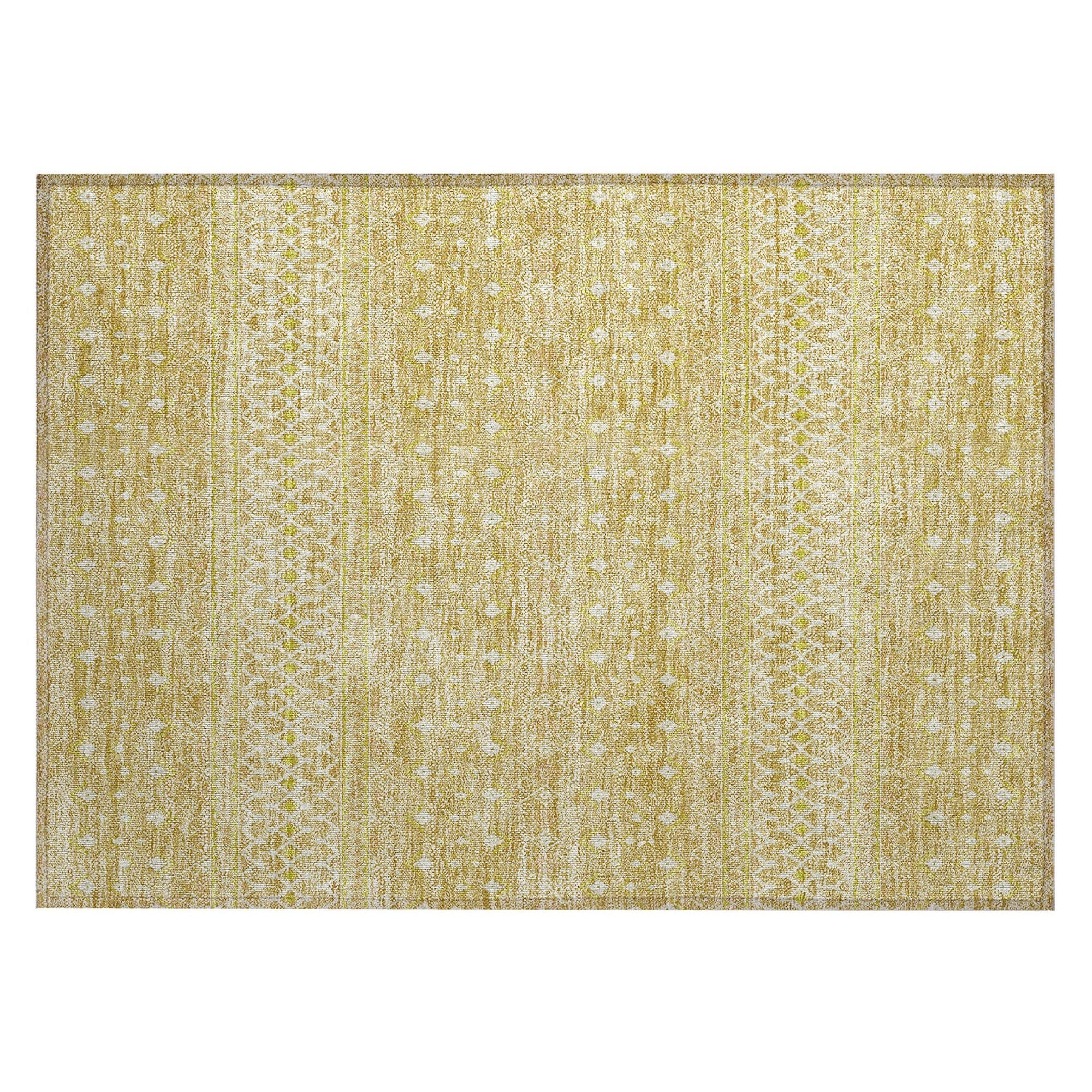 Machine Made ACN709 Gold  Rugs #color_gold 