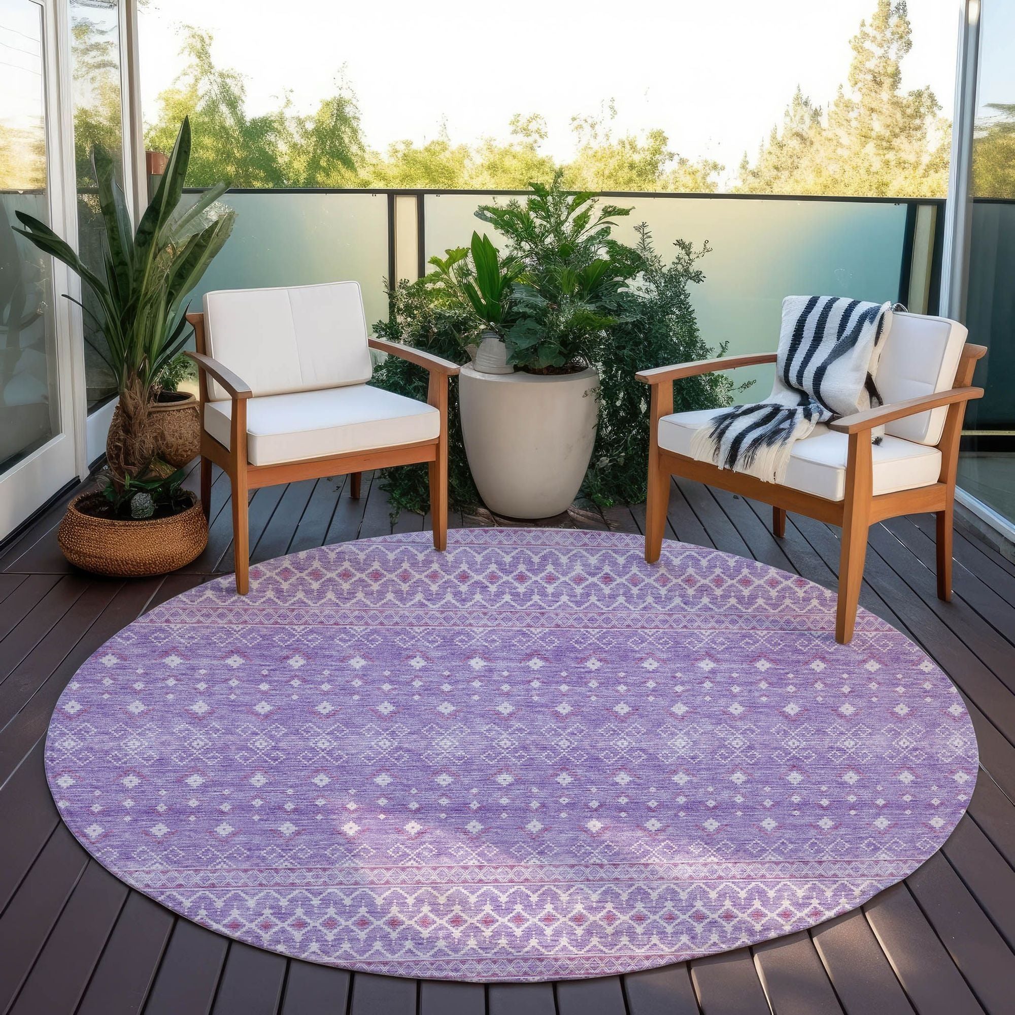 Machine Made ACN709 Lavender Purple Rugs #color_lavender purple