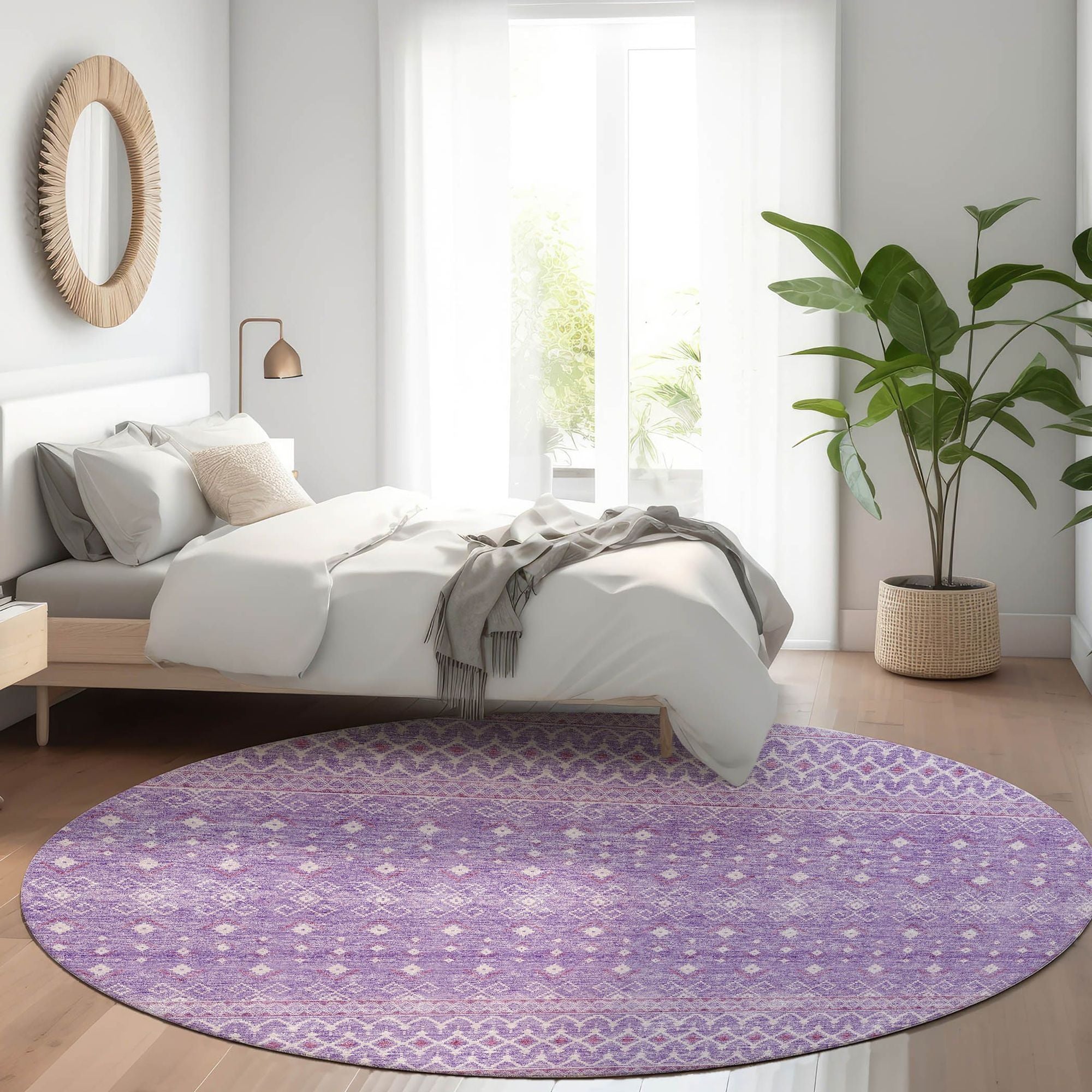 Machine Made ACN709 Lavender Purple Rugs #color_lavender purple