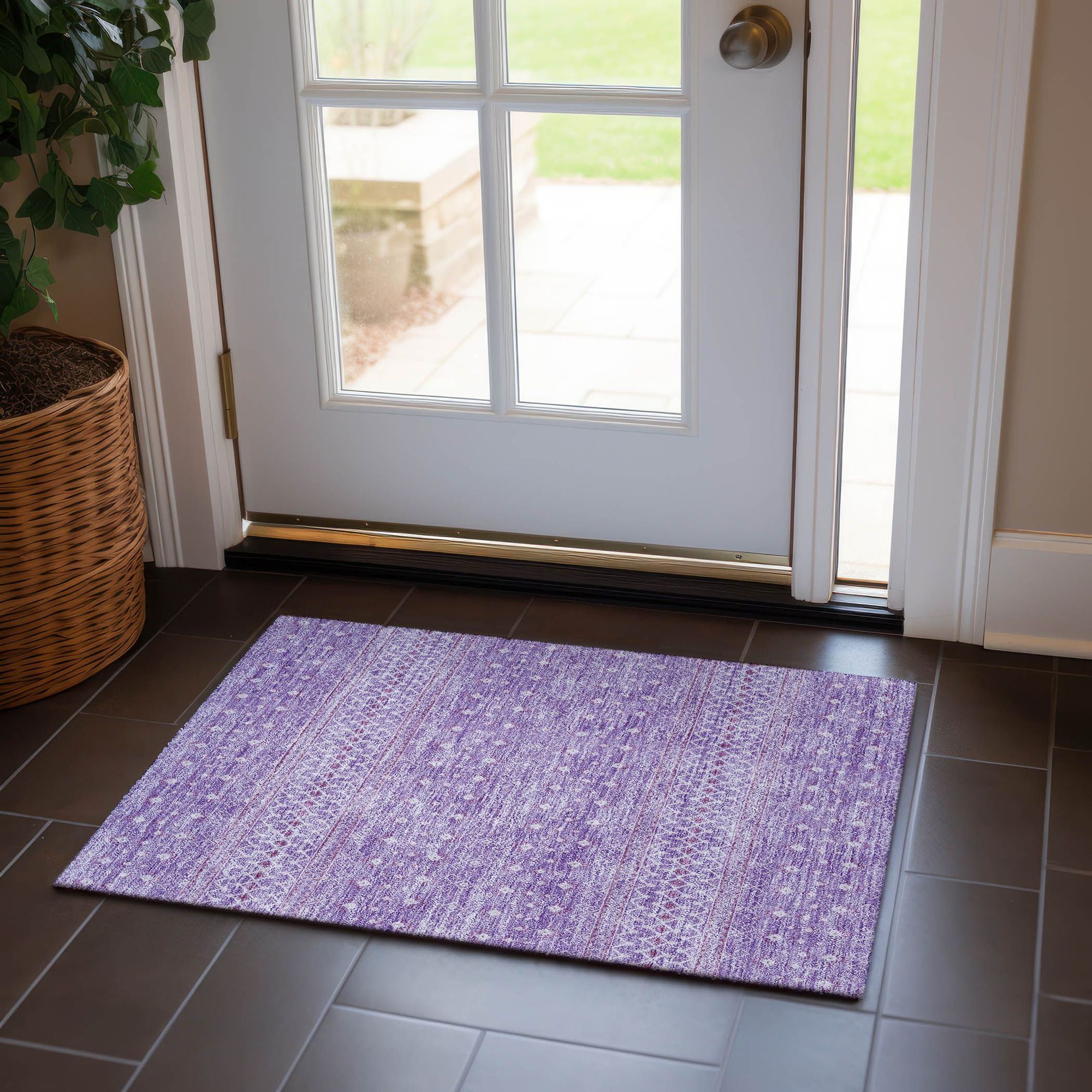 Machine Made ACN709 Lavender Purple Rugs #color_lavender purple