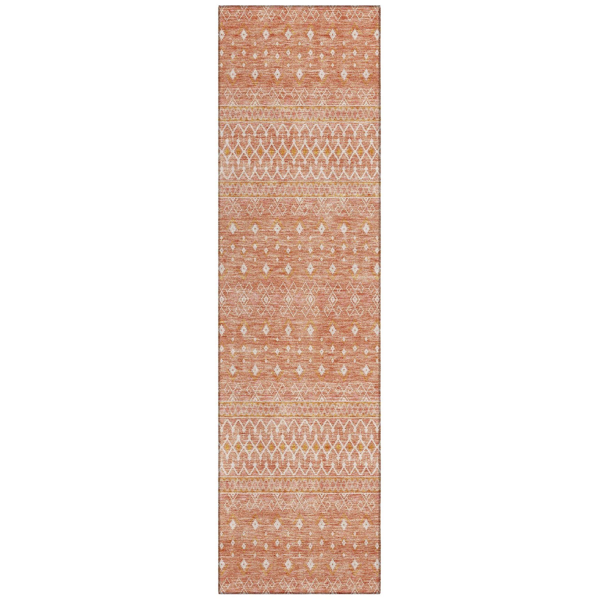 Machine Made ACN709 Salmon Orange Rugs #color_salmon orange