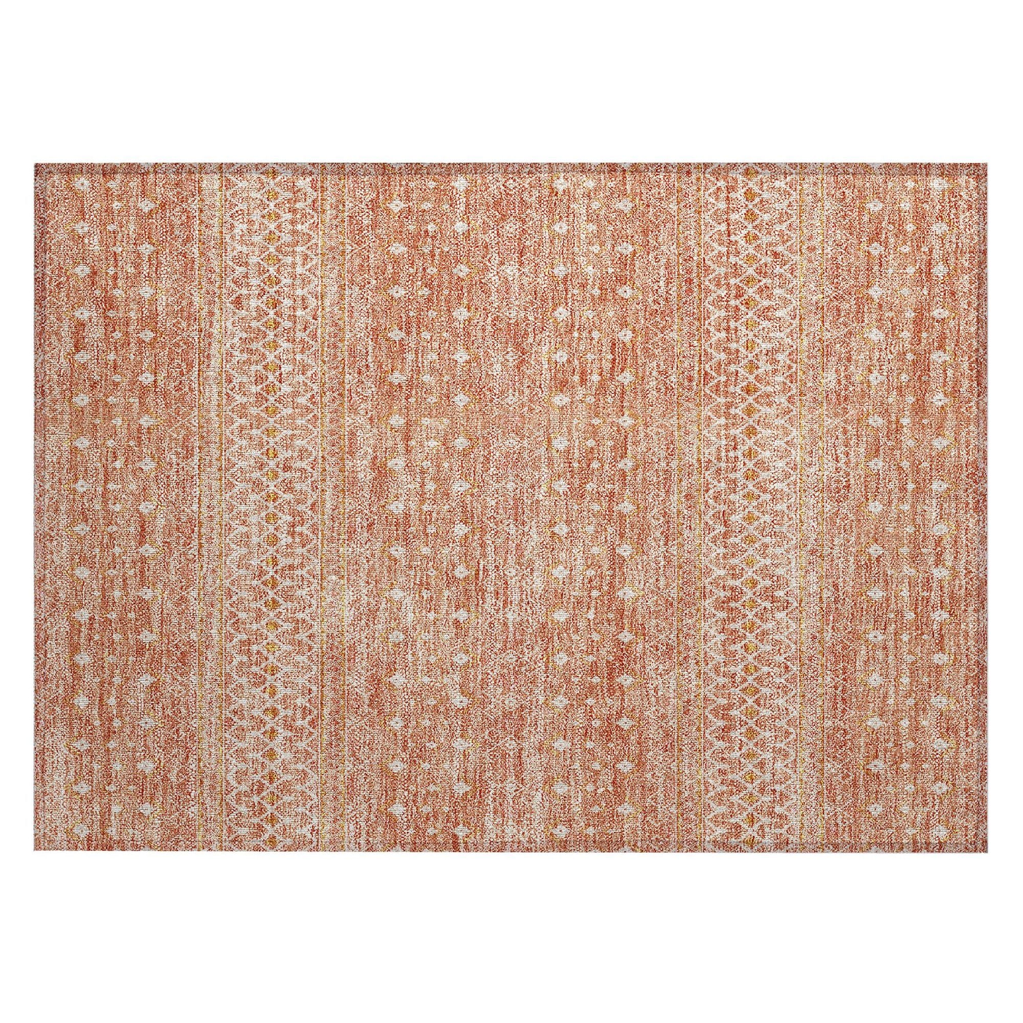 Machine Made ACN709 Salmon Orange Rugs #color_salmon orange