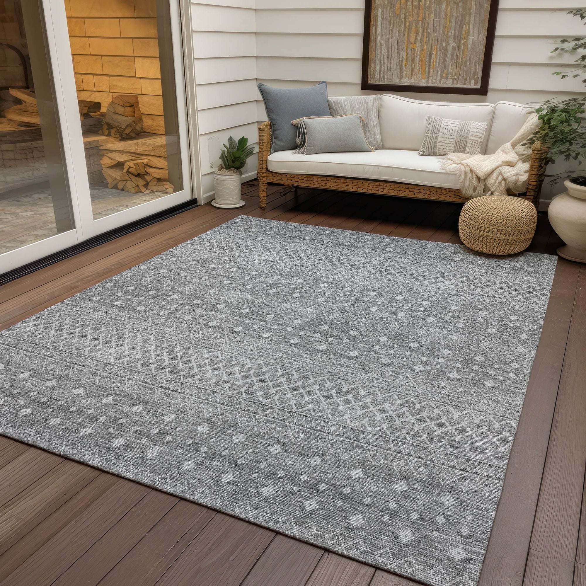 Machine Made ACN709 Silver Gray Rugs #color_silver gray