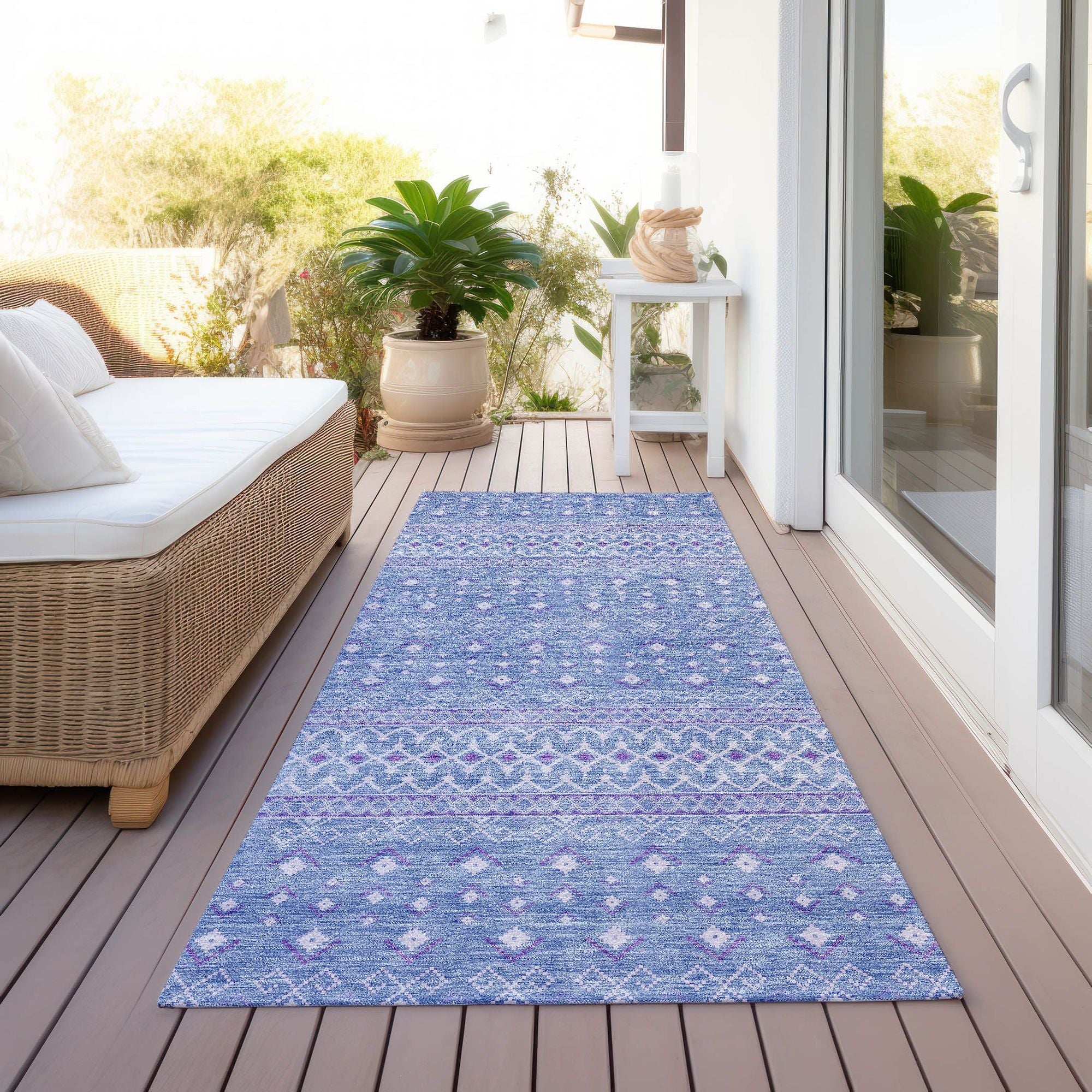 Machine Made ACN709 Sky Blue Rugs #color_sky blue