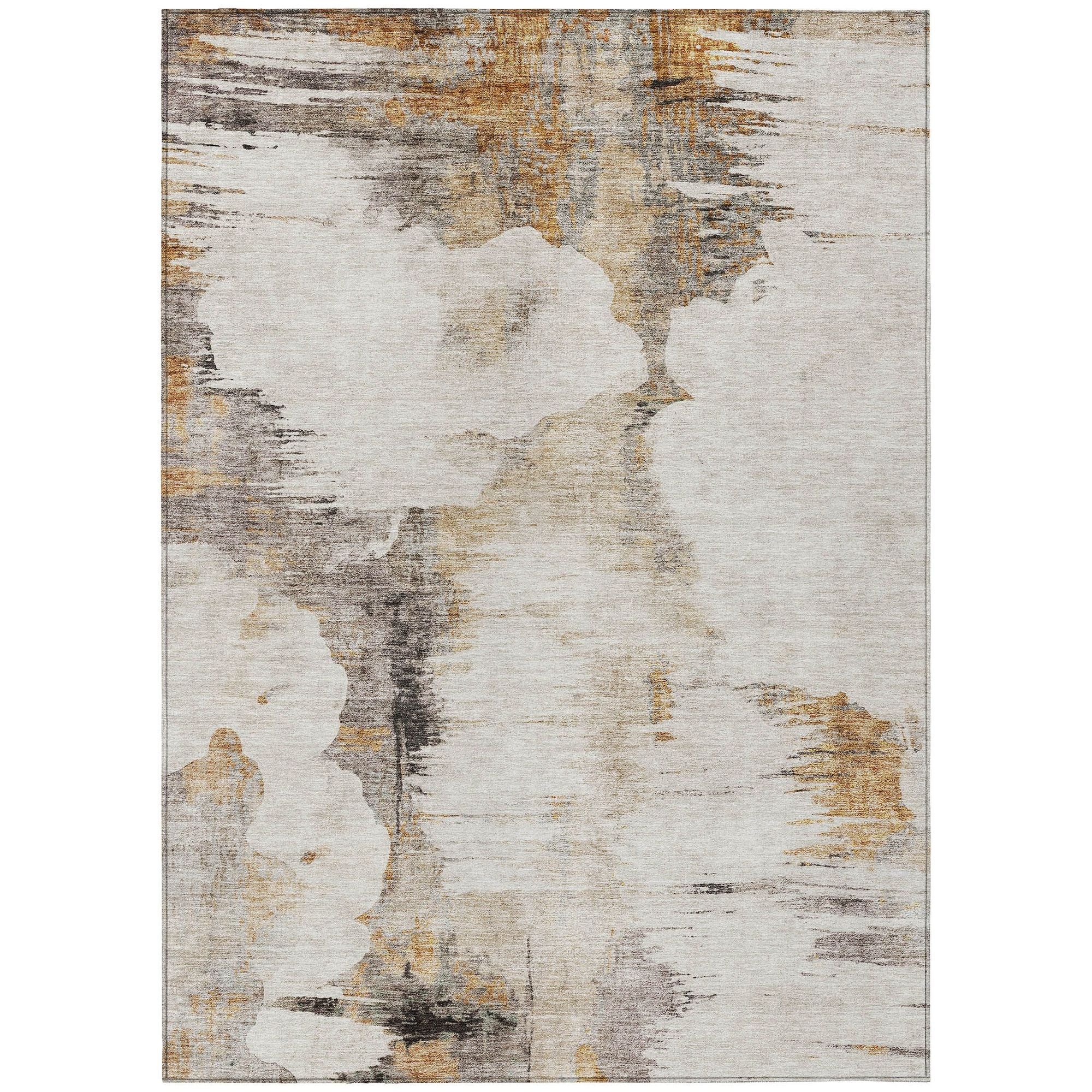 Machine Made ACN710 Beige Brown Rugs #color_beige brown