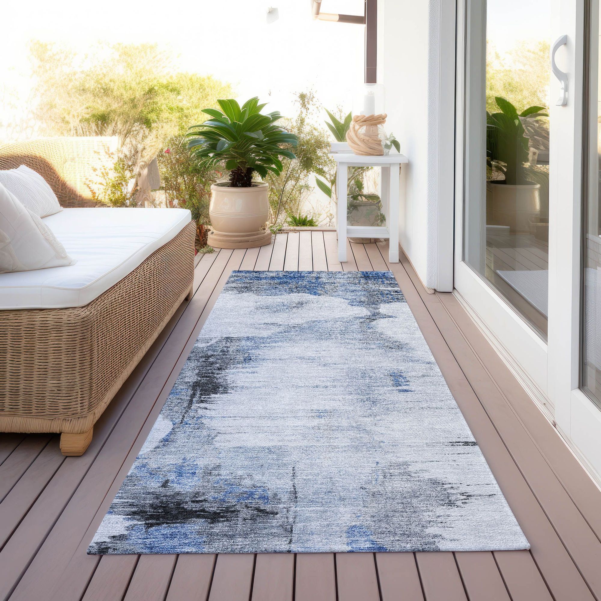 Machine Made ACN710 Blue  Rugs #color_blue 