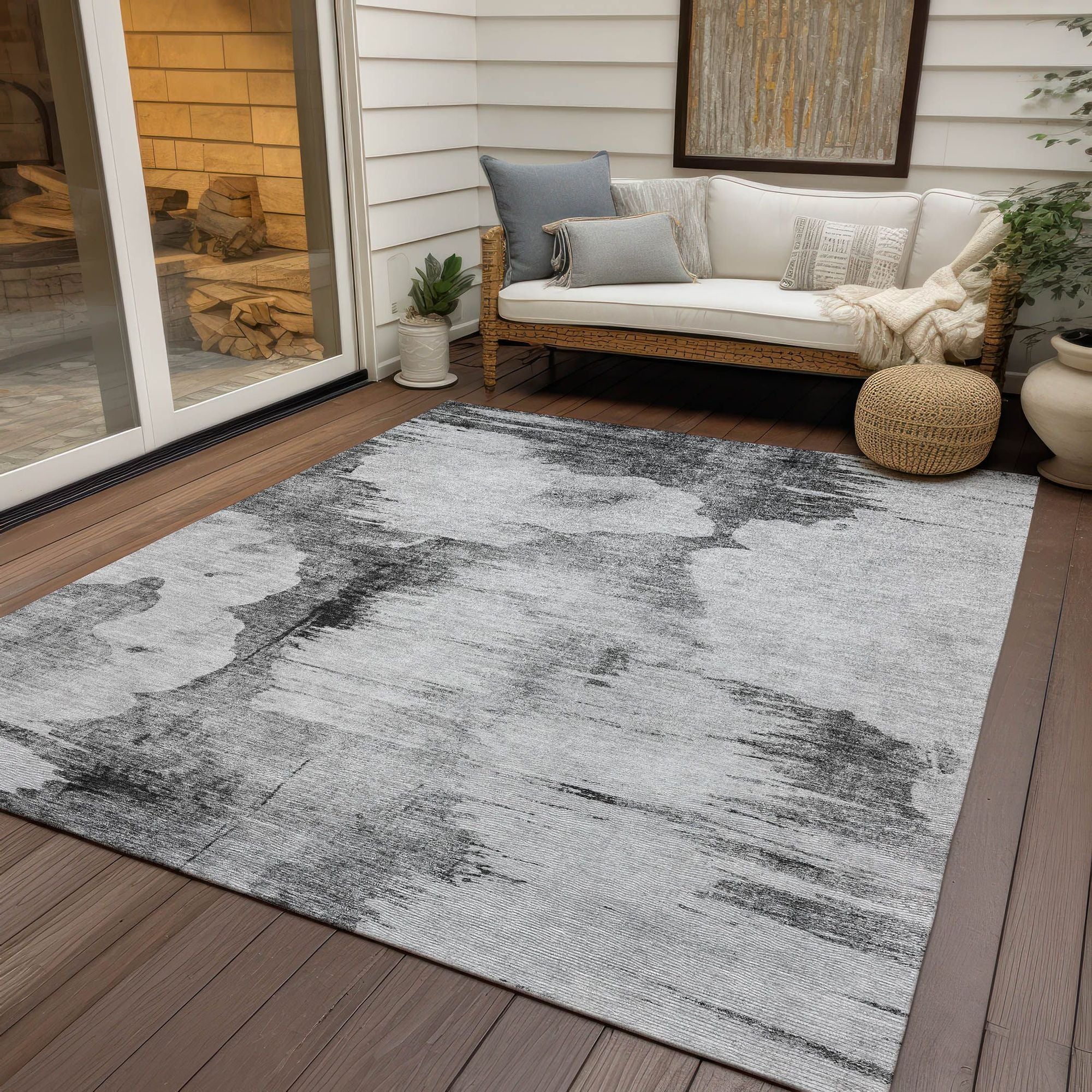 Machine Made ACN710 Gray  Rugs #color_gray 