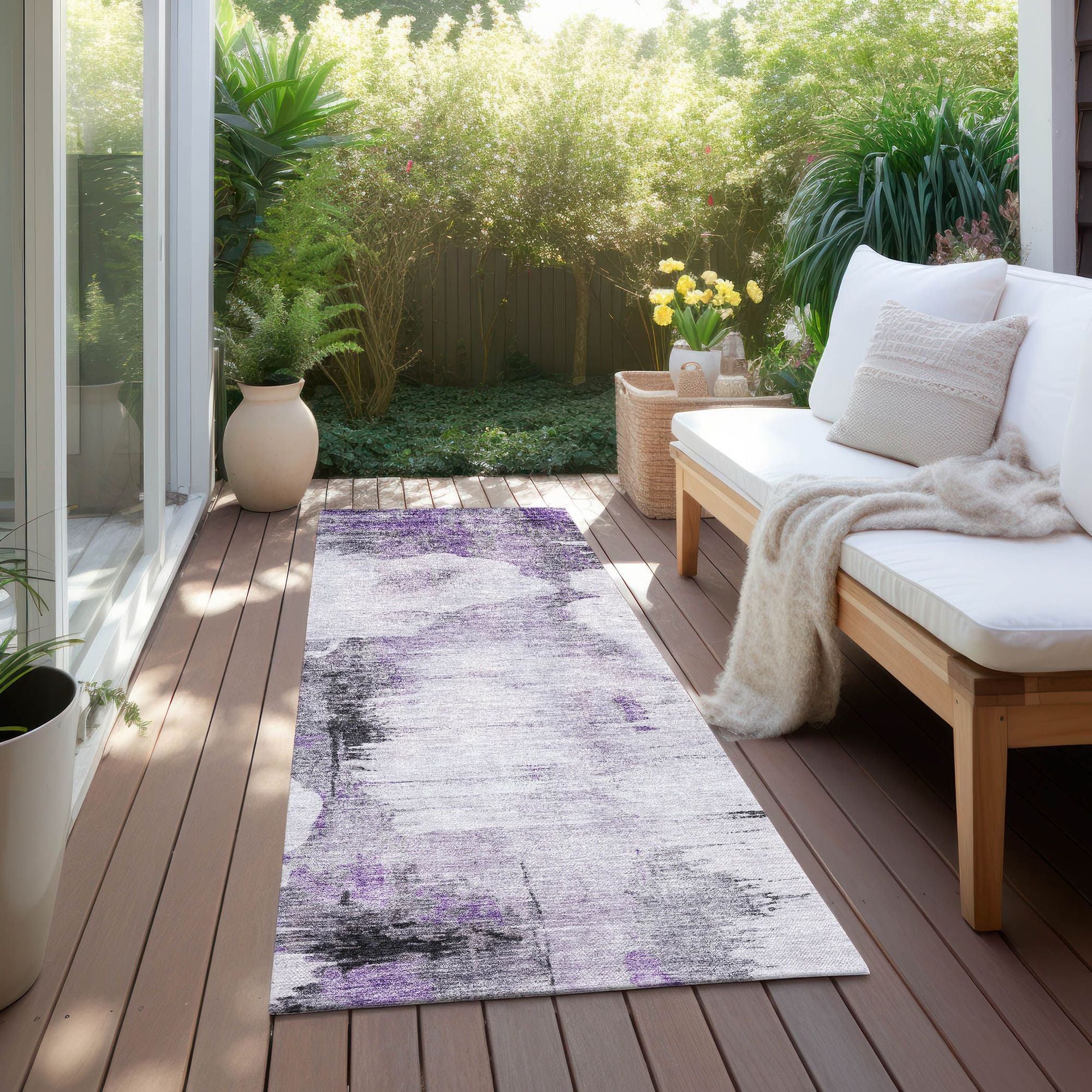 Machine Made ACN710 Purple  Rugs #color_purple 