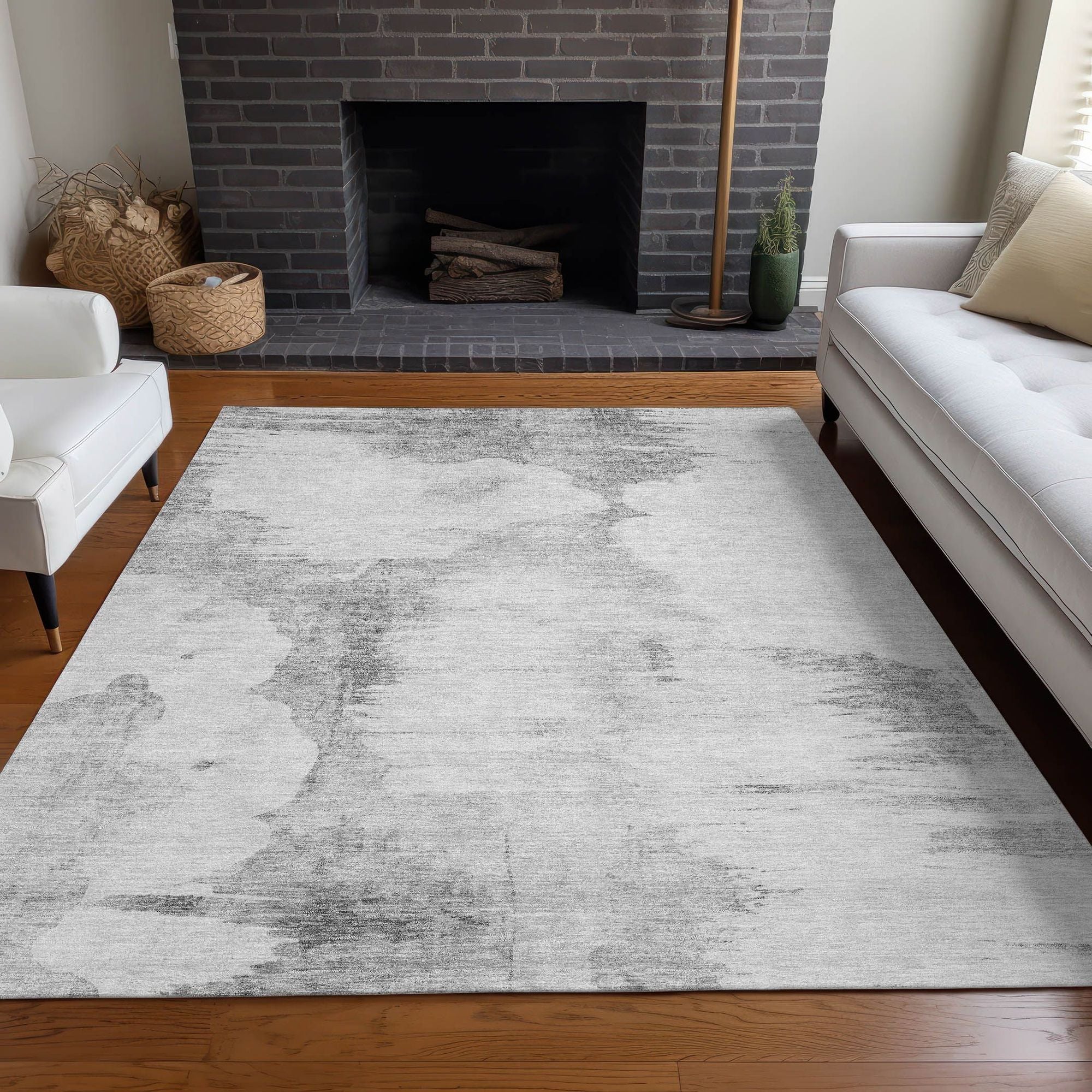 Machine Made ACN710 Silver Gray Rugs #color_silver gray