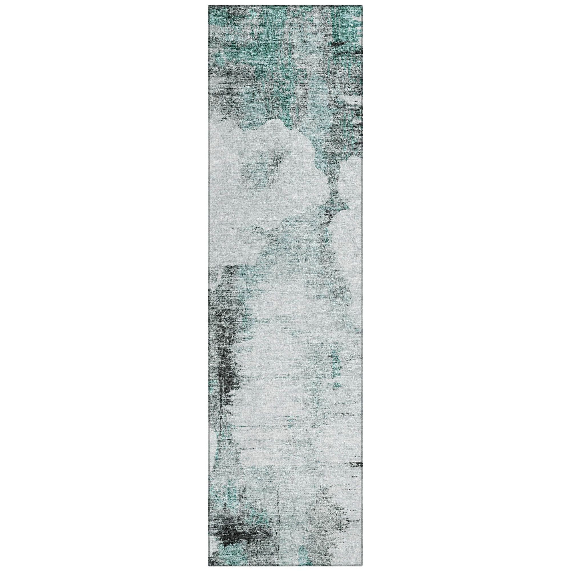 Machine Made ACN710 Teal  Rugs #color_teal 