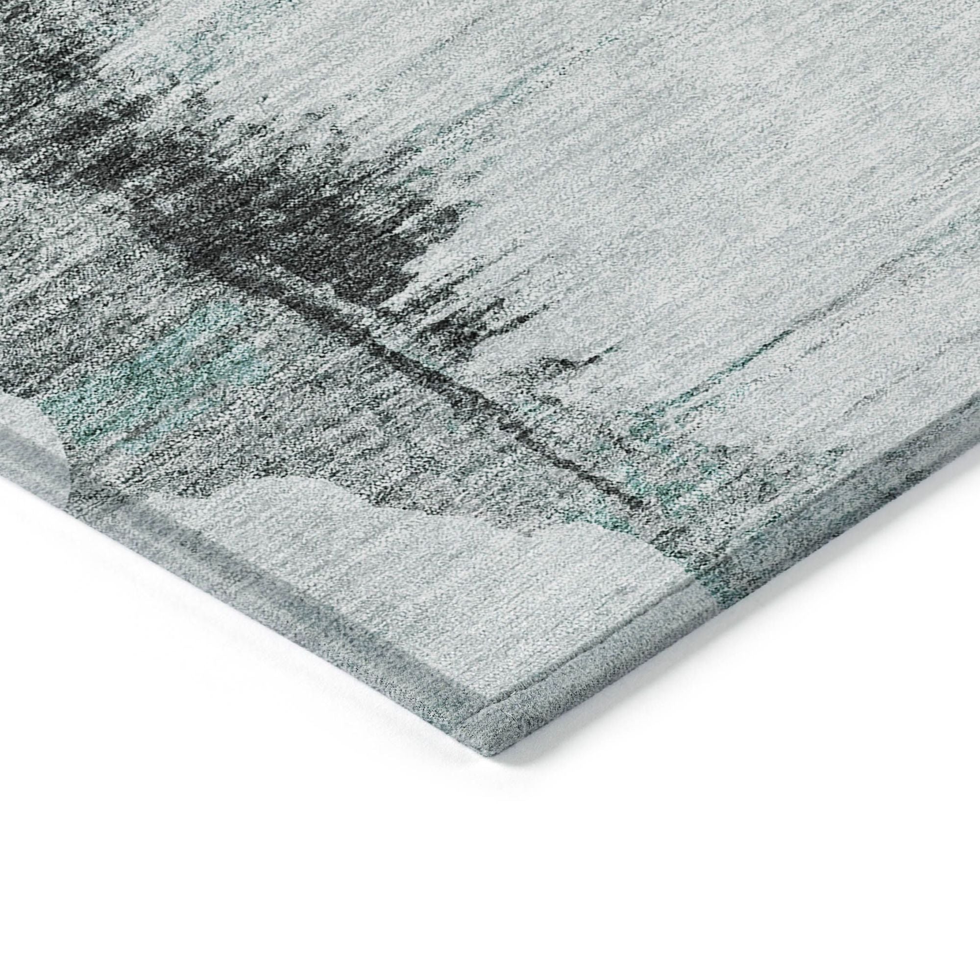 Machine Made ACN710 Teal  Rugs #color_teal 