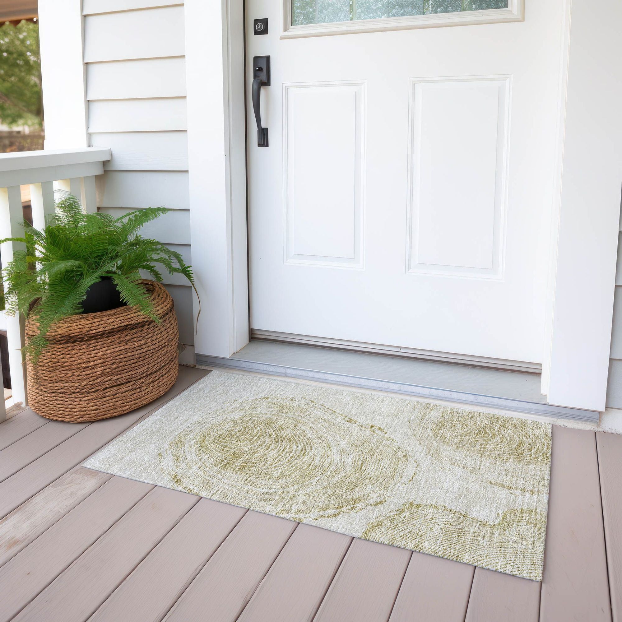 Machine Made ACN713 Khaki Brown Rugs #color_khaki brown