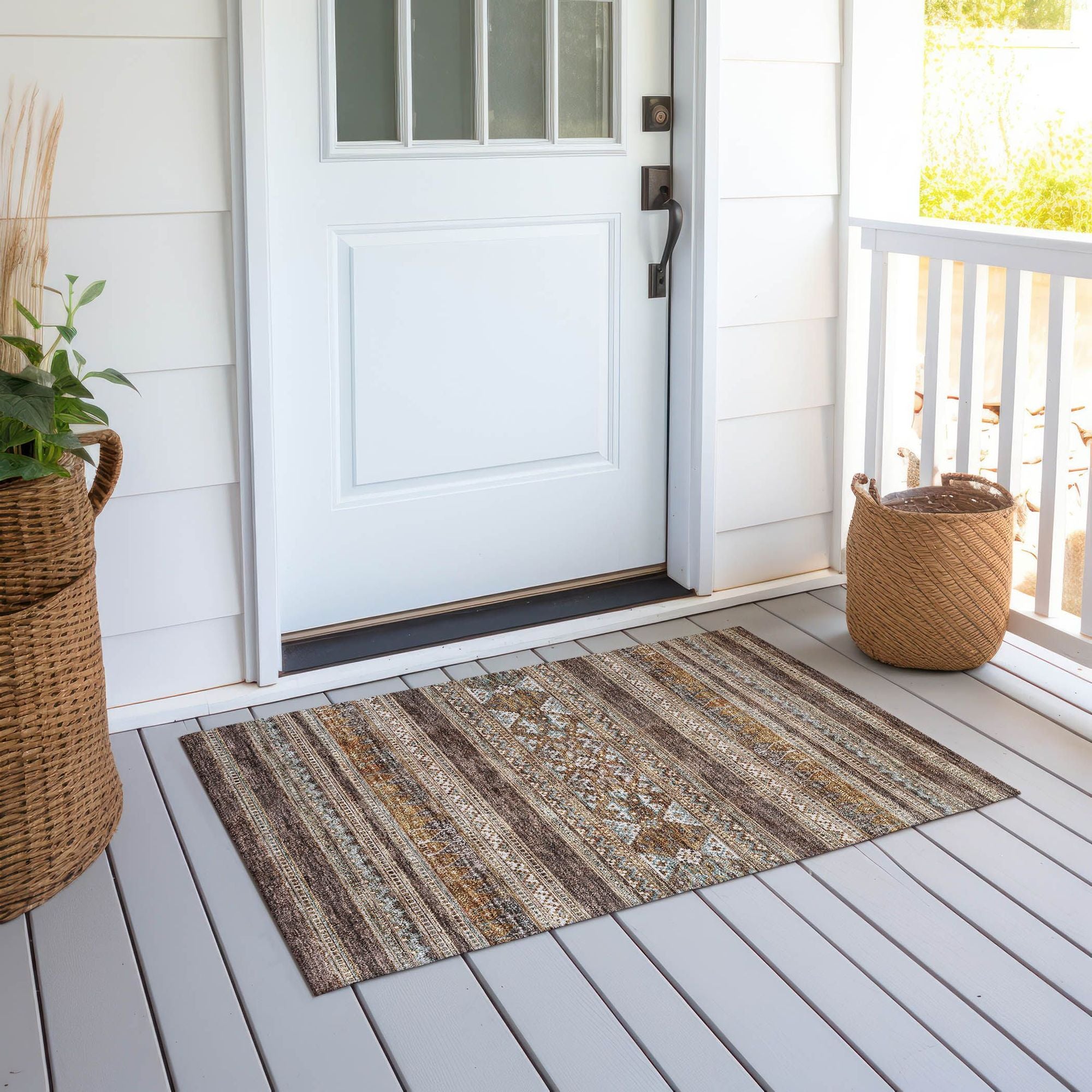 Machine Made ACN714 Chocolate Brown Rugs #color_chocolate brown