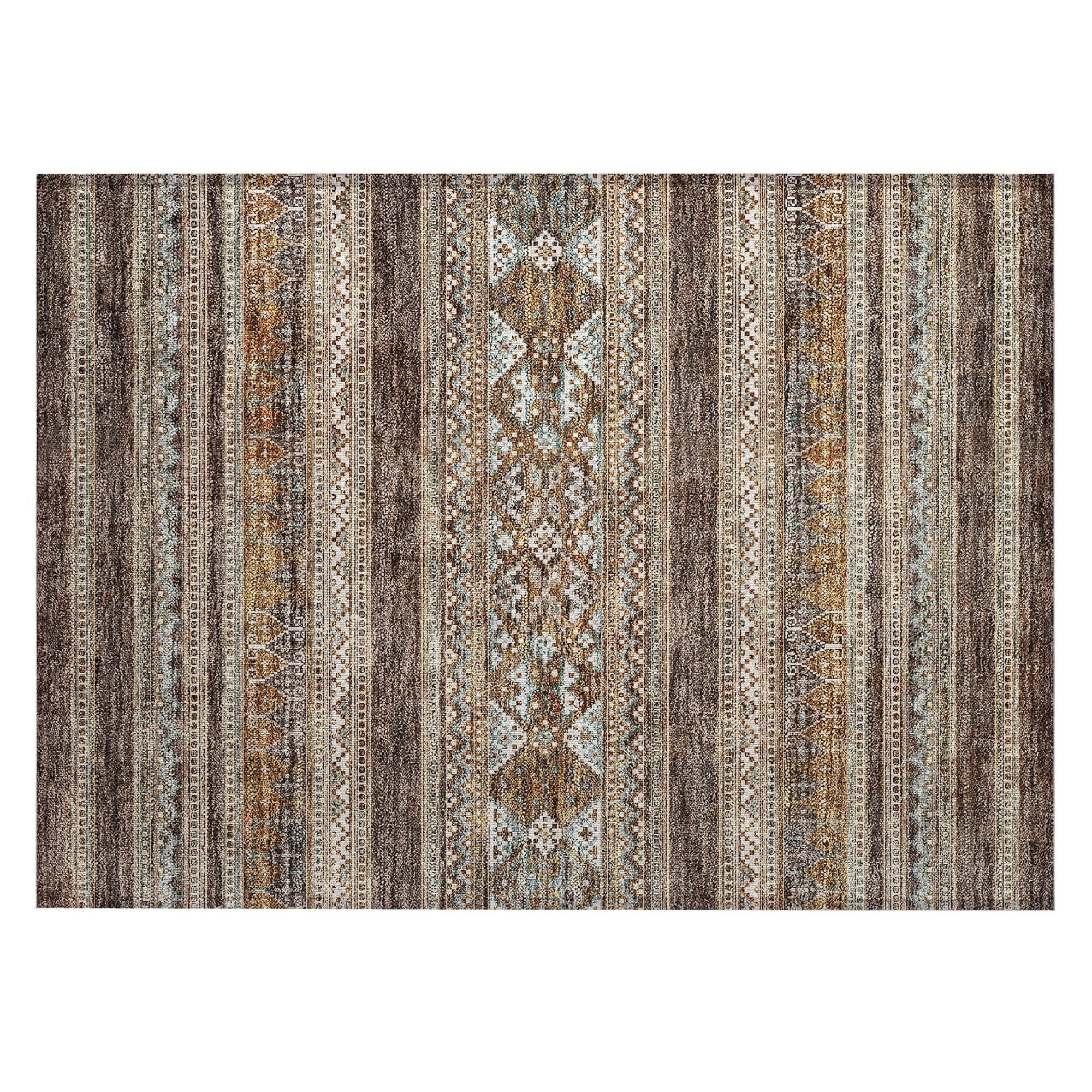 Machine Made ACN714 Chocolate Brown Rugs #color_chocolate brown