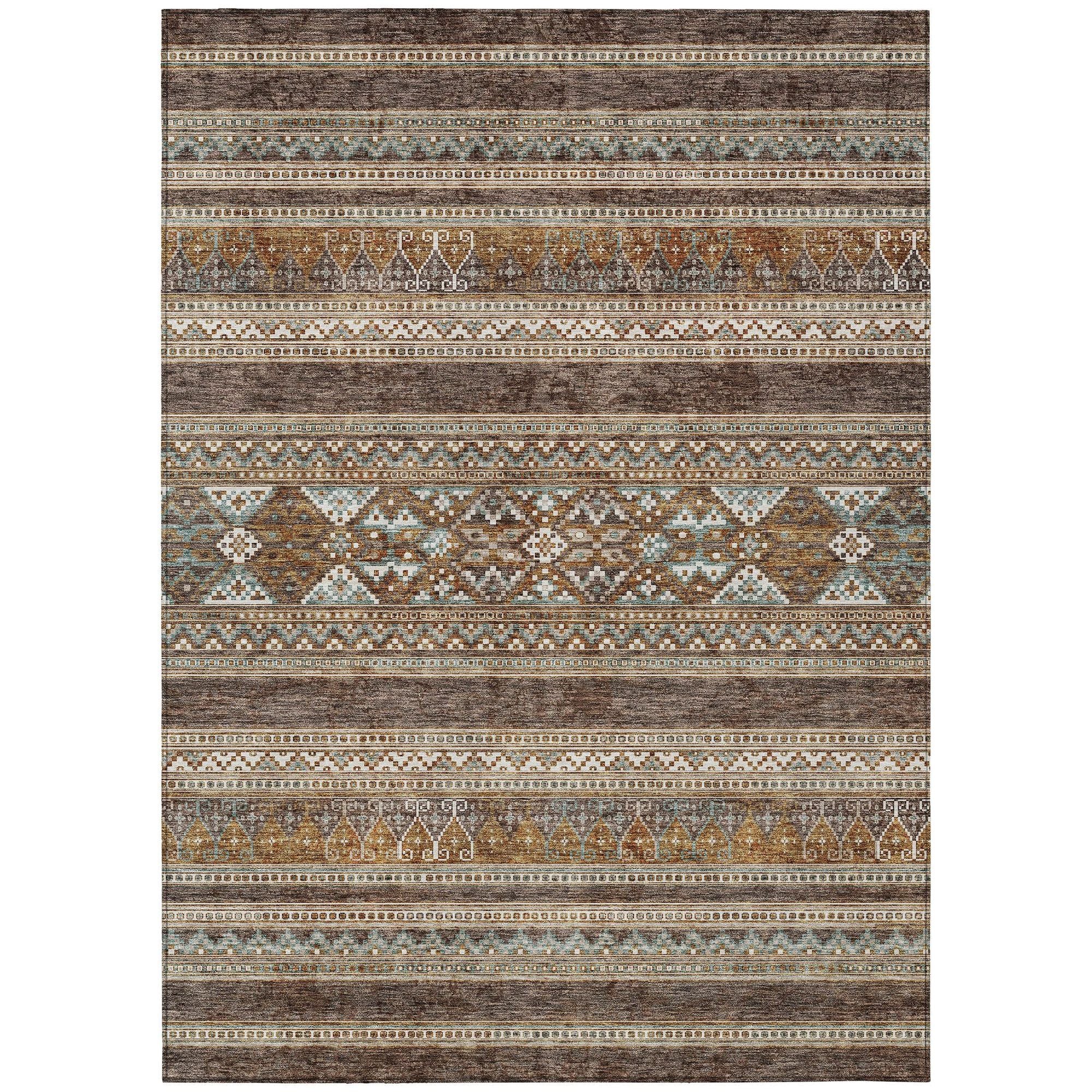 Machine Made ACN714 Chocolate Brown Rugs #color_chocolate brown