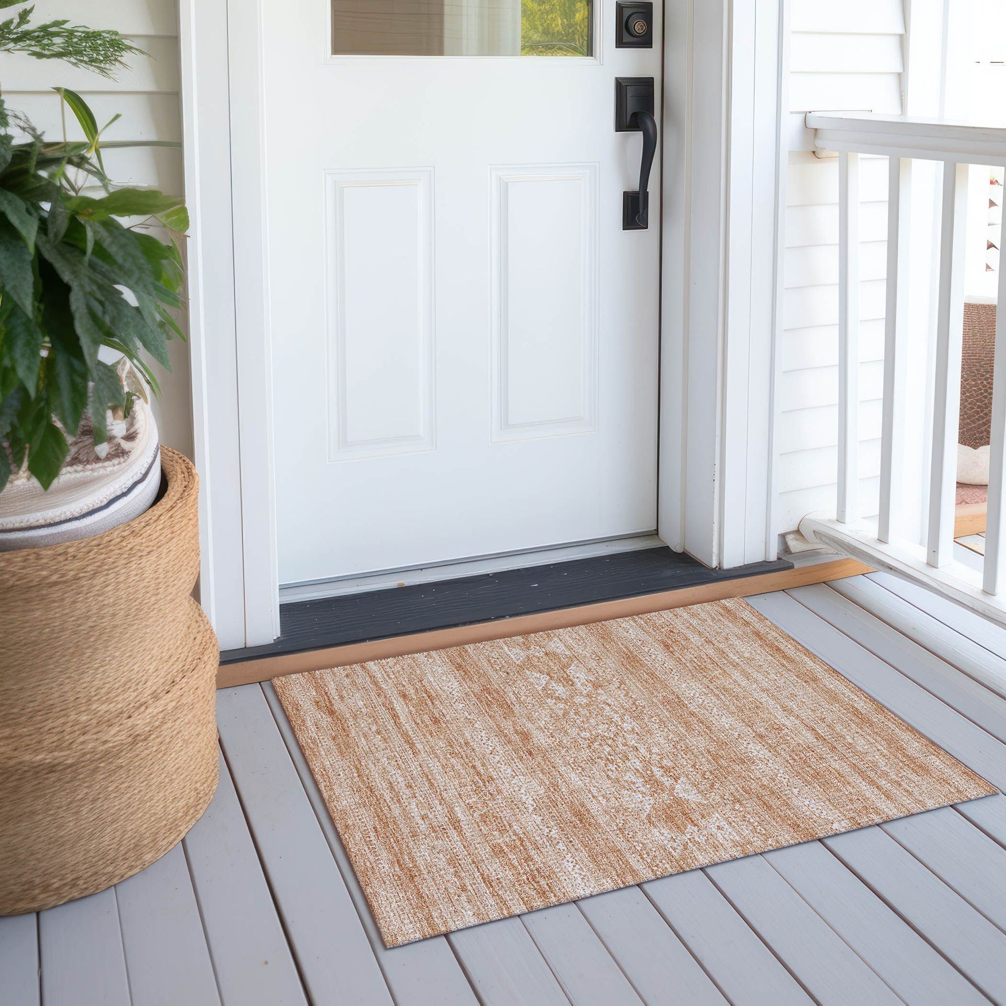 Machine Made ACN714 Copper Orange Rugs #color_copper orange