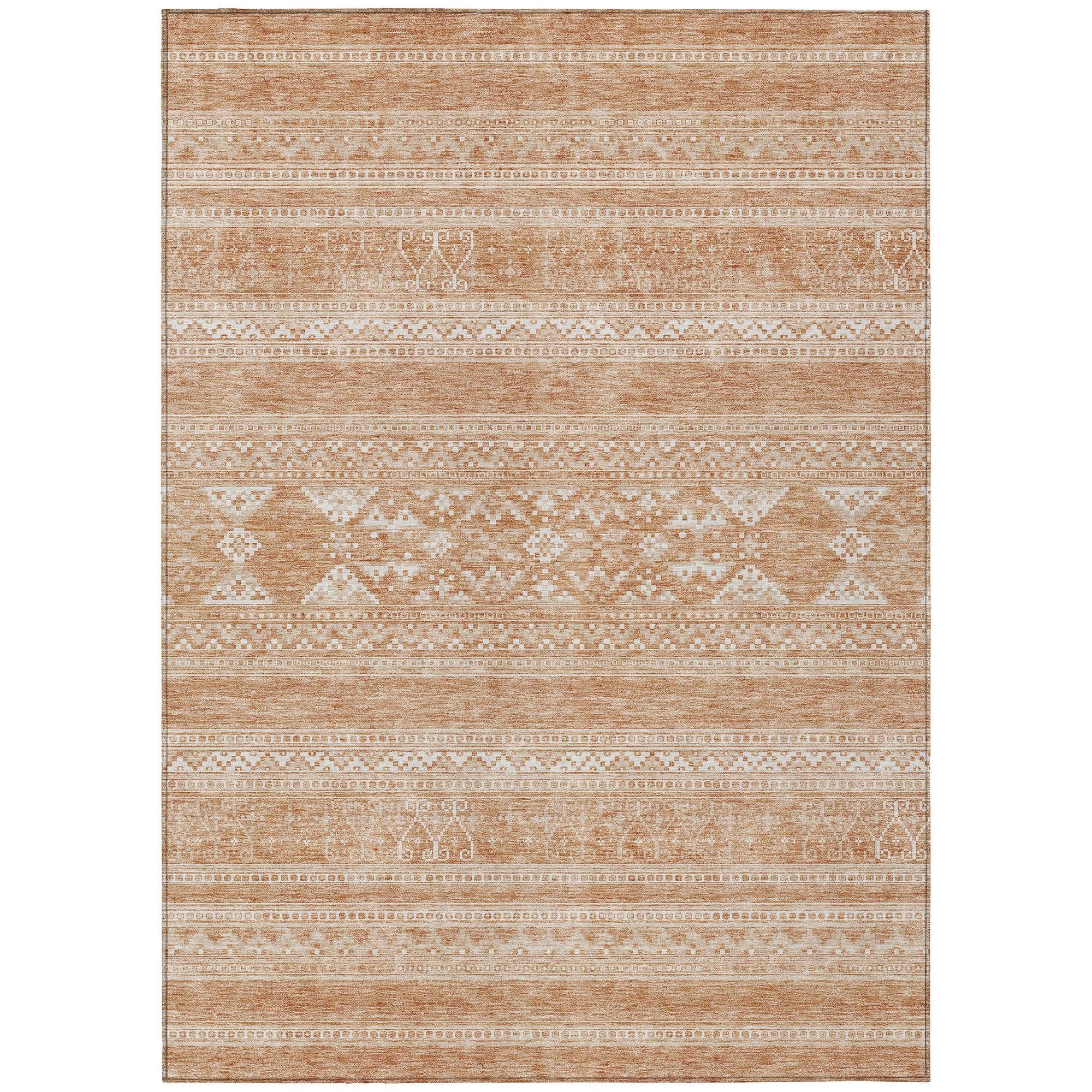 Machine Made ACN714 Copper Orange Rugs #color_copper orange