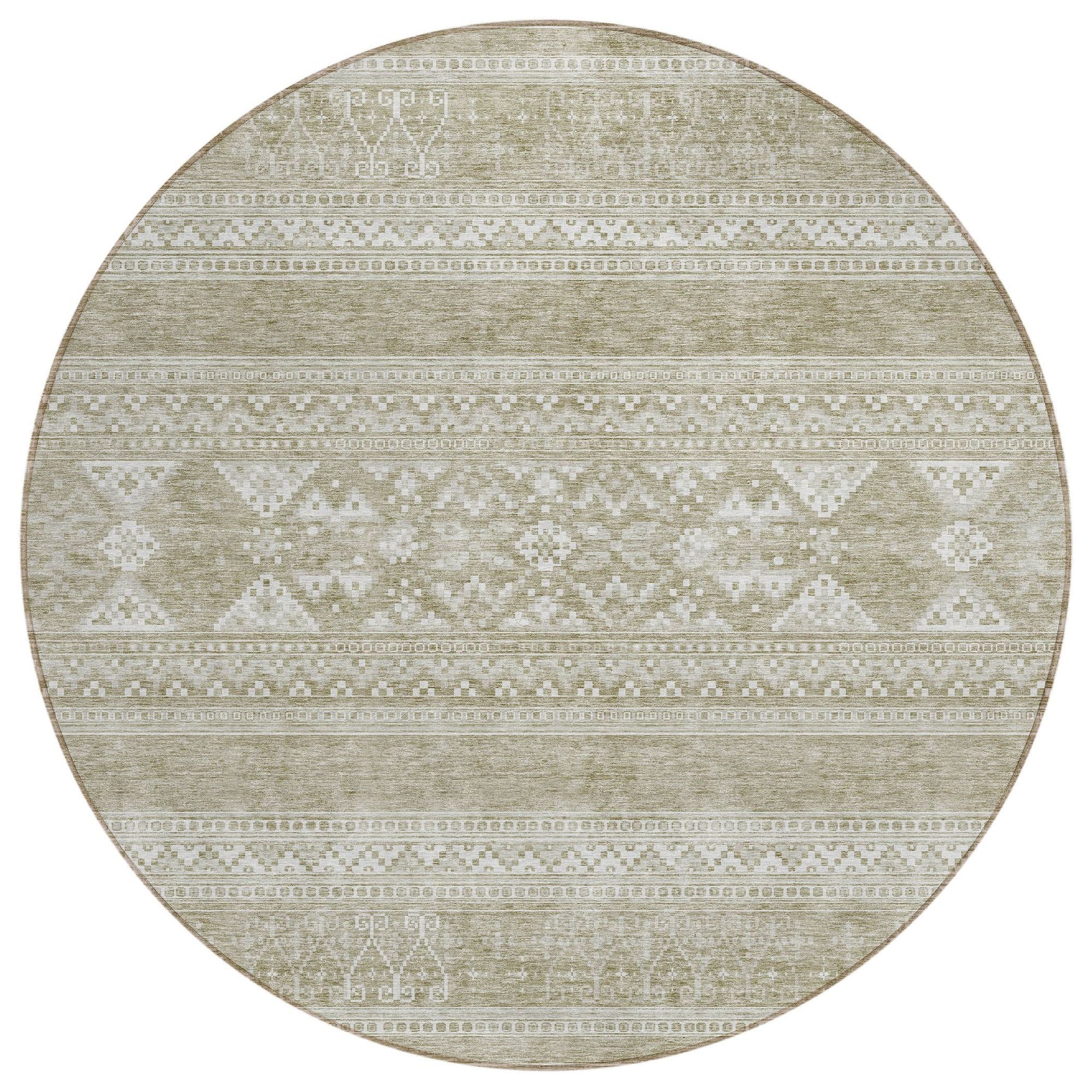 Machine Made ACN714 Khaki Brown Rugs #color_khaki brown