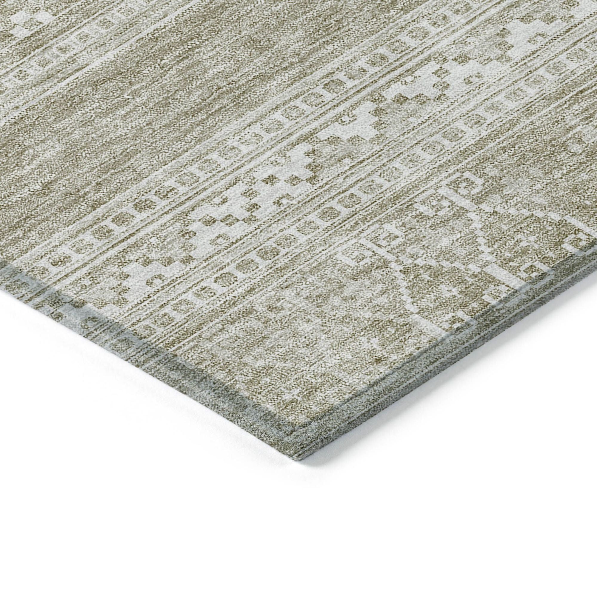 Machine Made ACN714 Khaki Brown Rugs #color_khaki brown