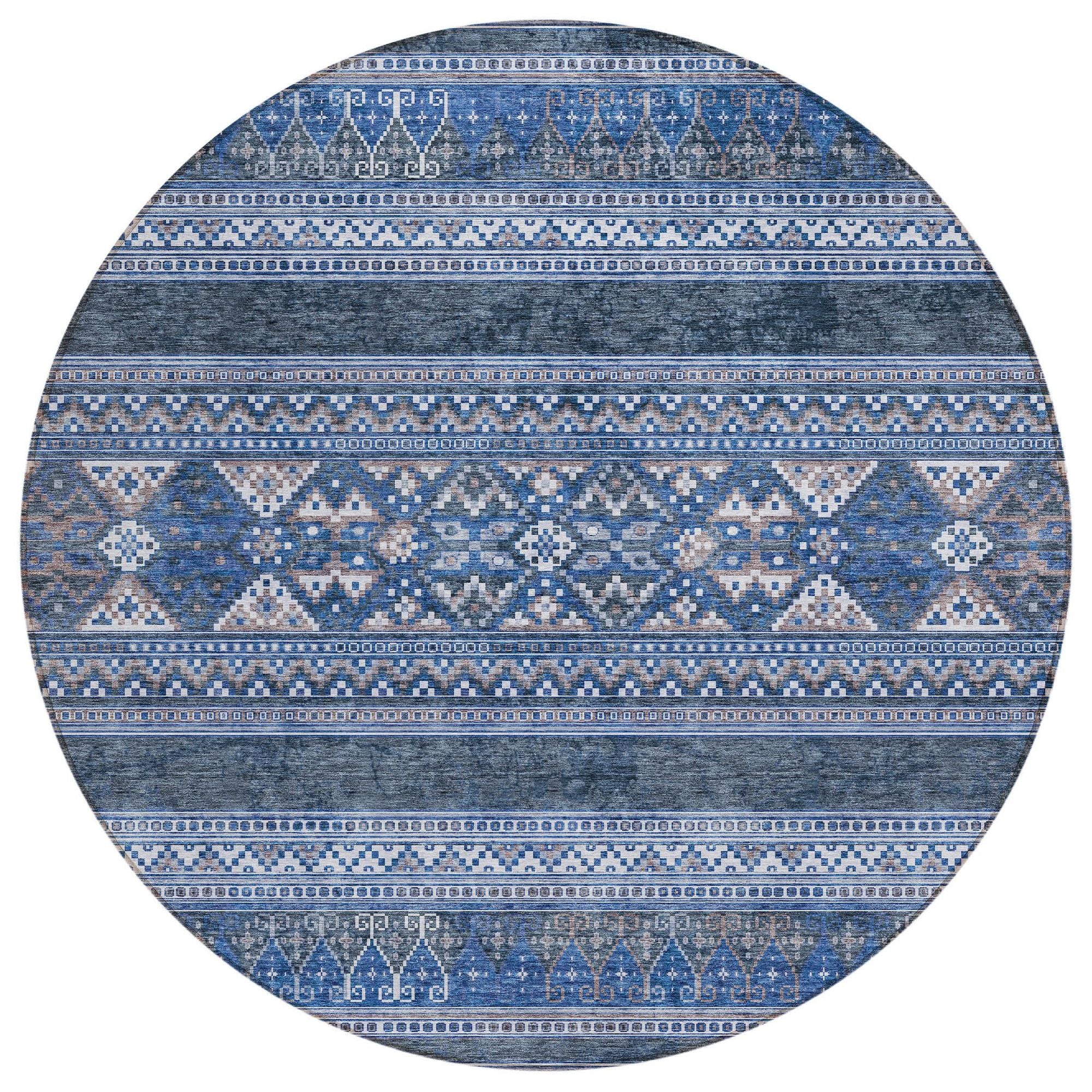 Machine Made ACN714 Navy Blue Rugs #color_navy blue