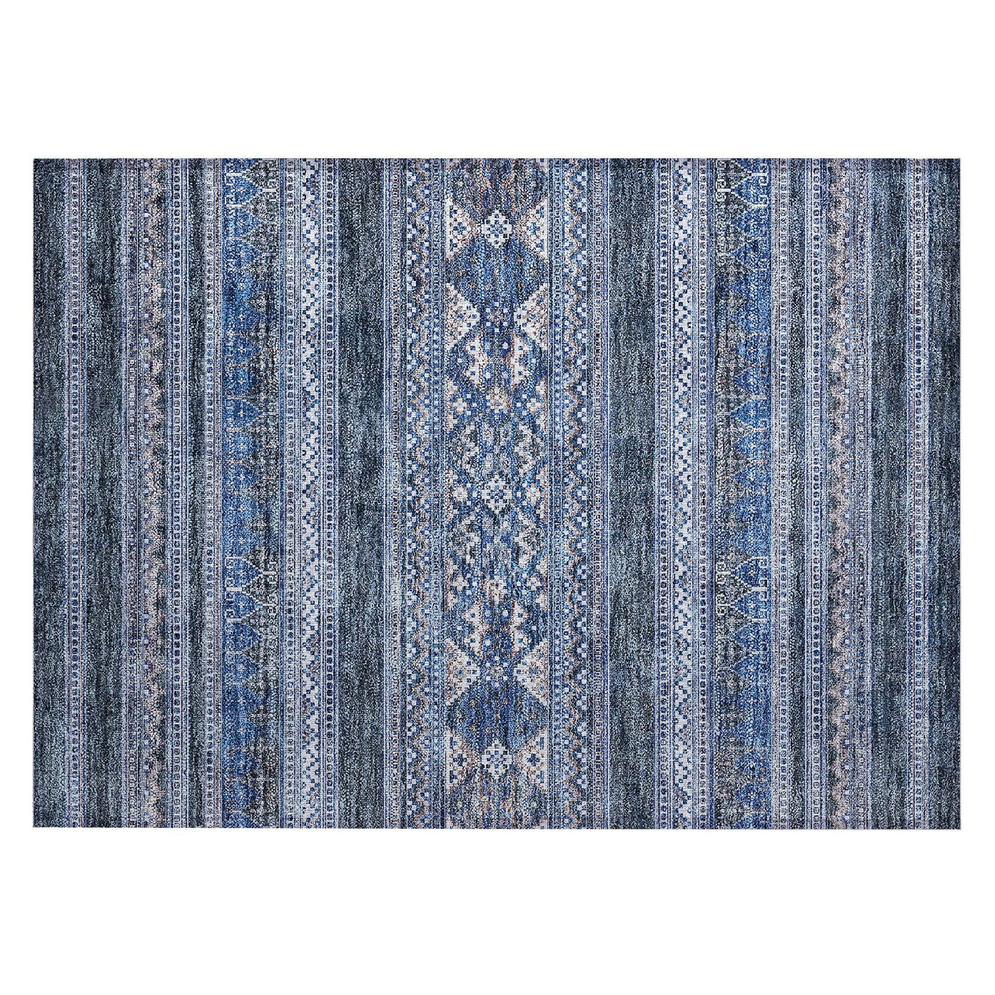 Machine Made ACN714 Navy Blue Rugs #color_navy blue