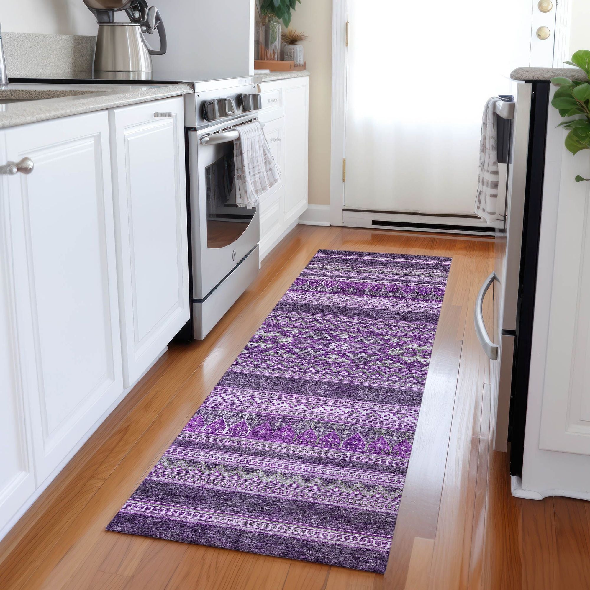 Machine Made ACN714 Purple  Rugs #color_purple 