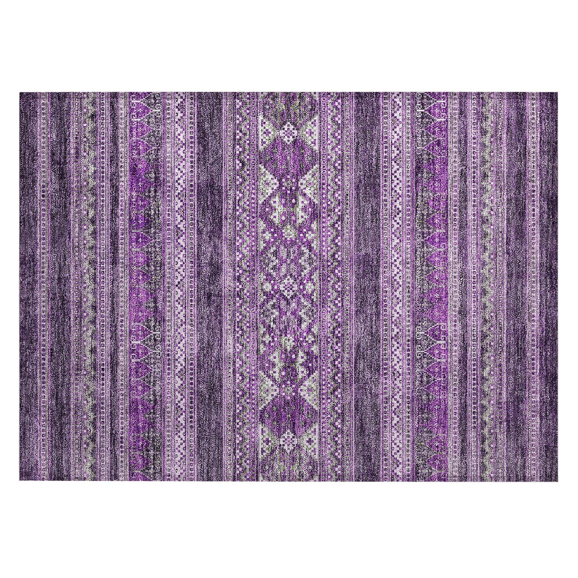 Machine Made ACN714 Purple  Rugs #color_purple 