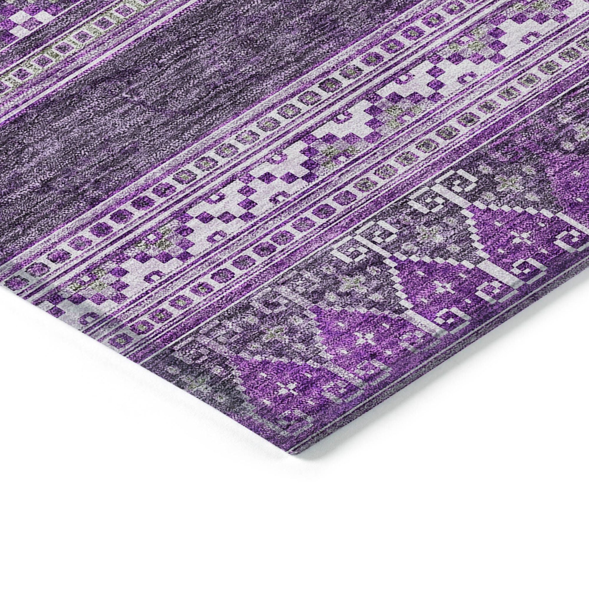 Machine Made ACN714 Purple  Rugs #color_purple 