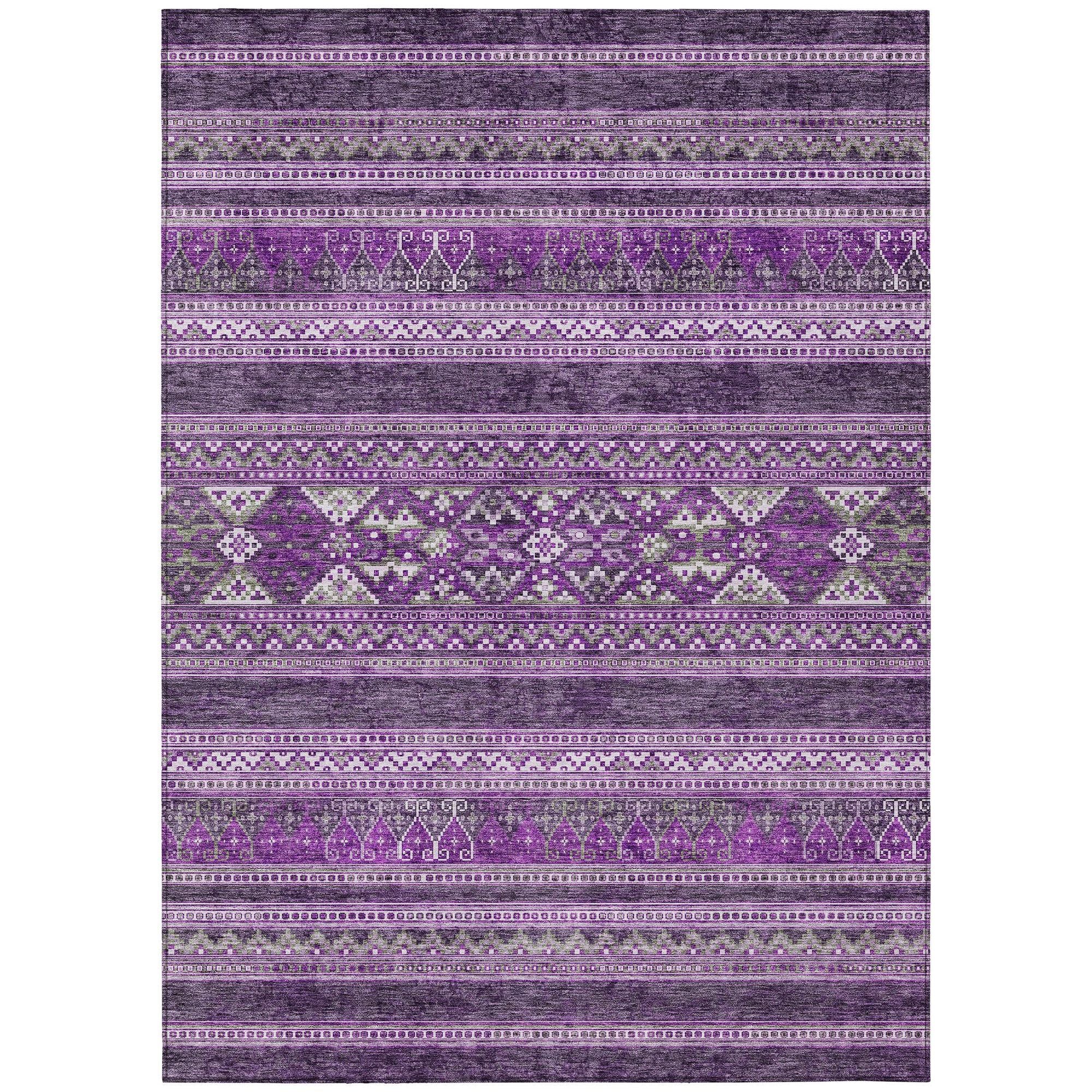 Machine Made ACN714 Purple  Rugs #color_purple 