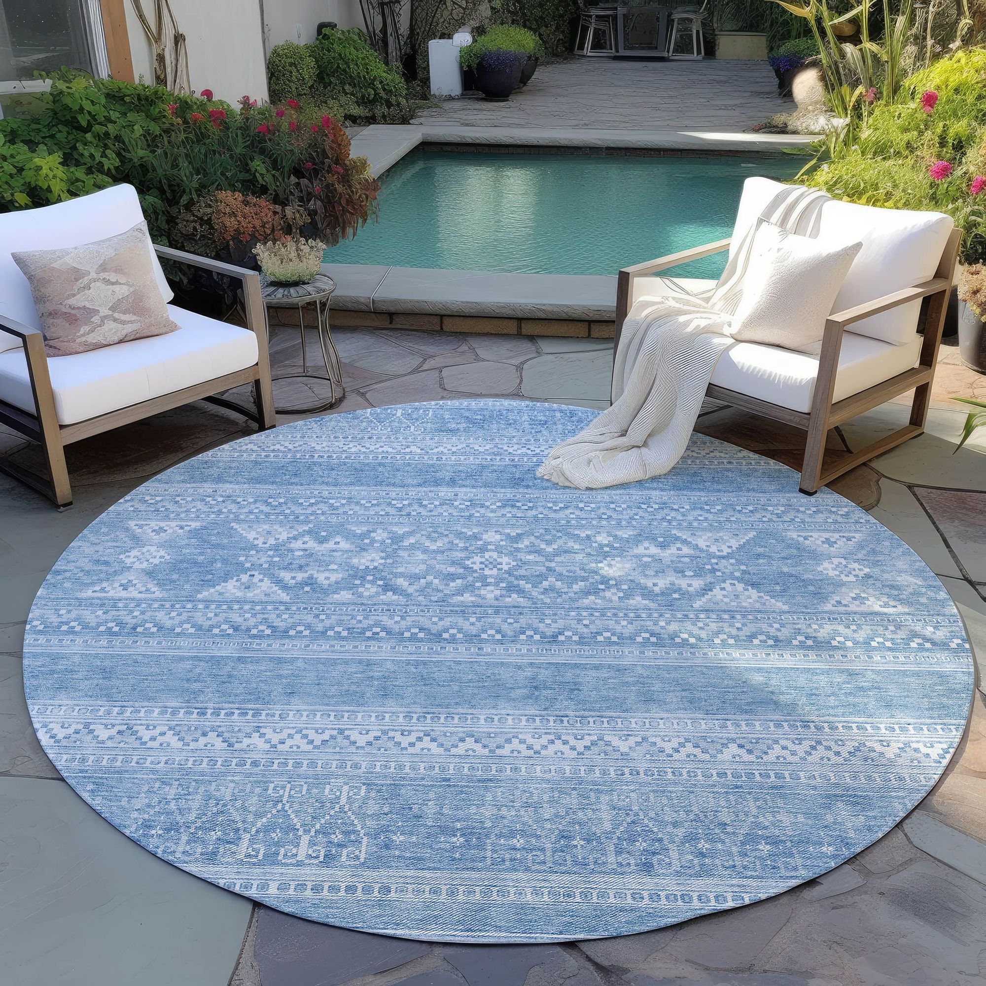 Machine Made ACN714 Sky Blue Rugs #color_sky blue