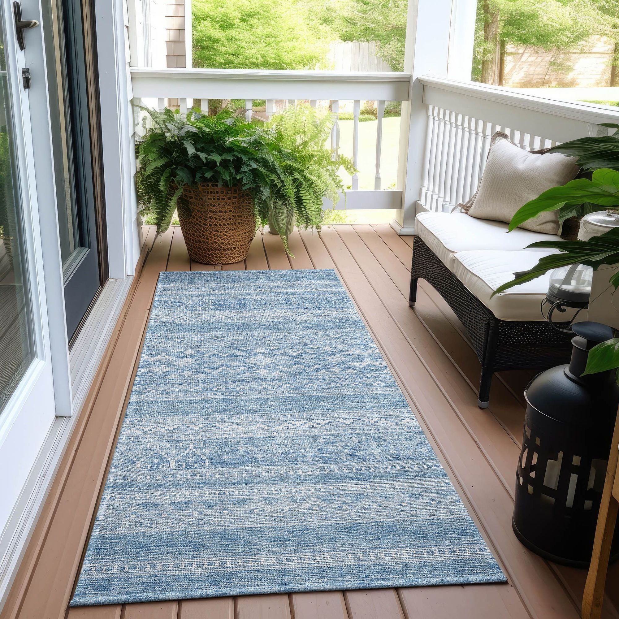 Machine Made ACN714 Sky Blue Rugs #color_sky blue