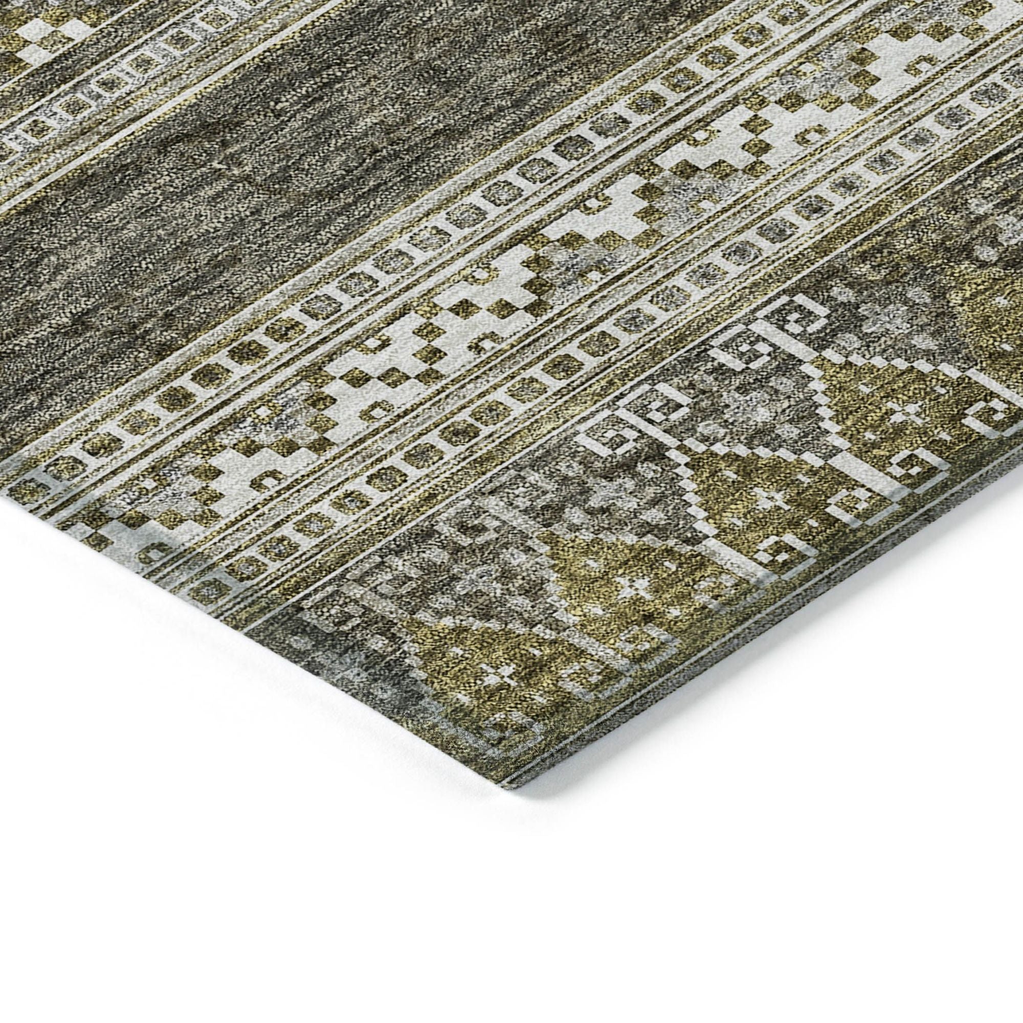 Machine Made ACN714 Taupe Brown Rugs #color_taupe brown