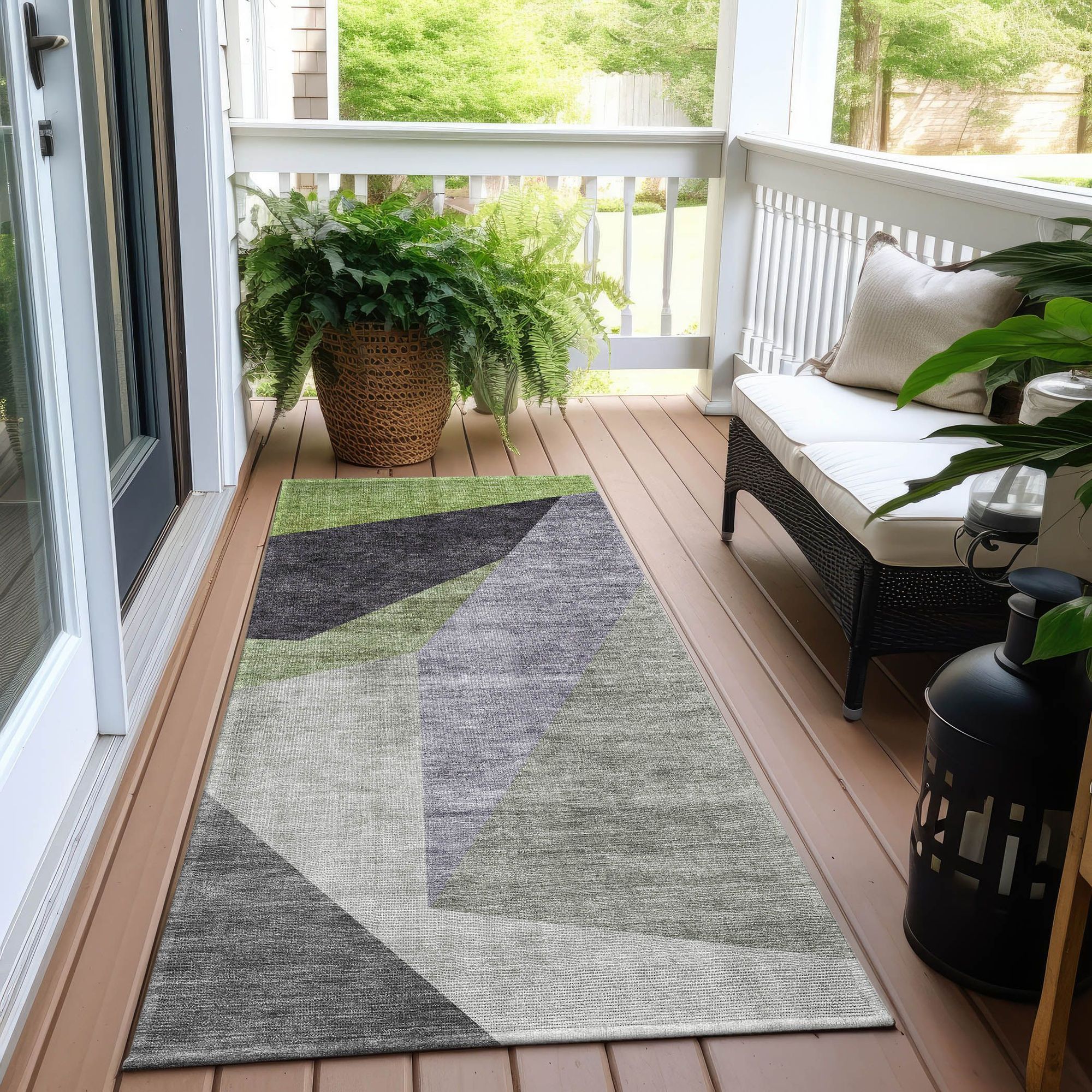 Machine Made ACN716 Sage Green Rugs #color_sage green