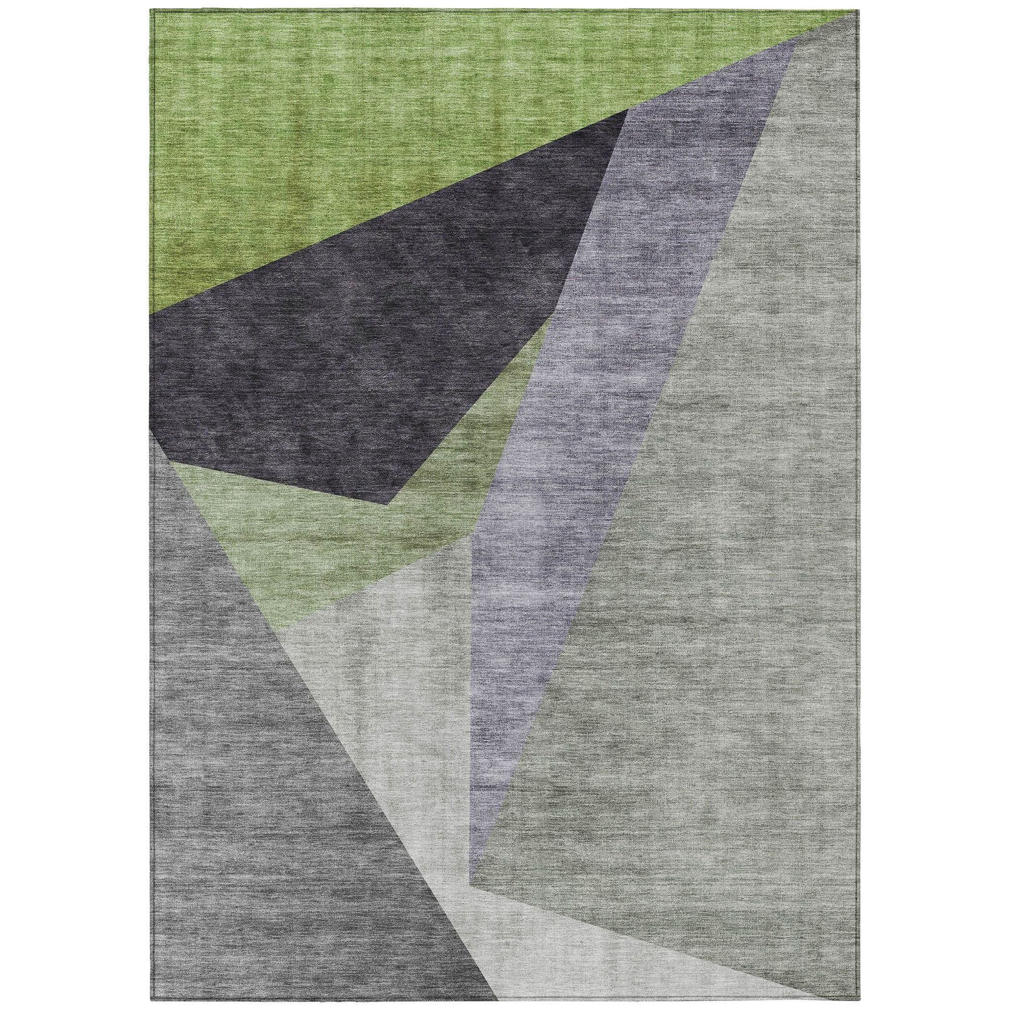 Machine Made ACN716 Sage Green Rugs #color_sage green