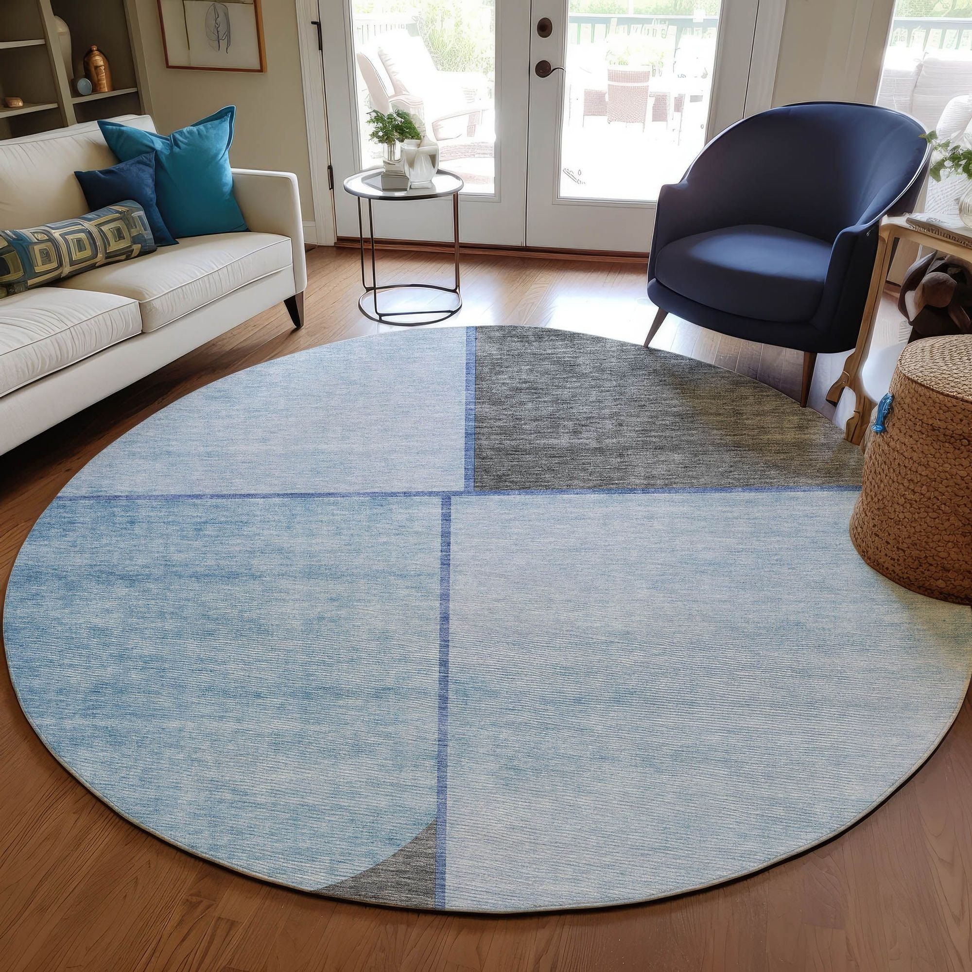 Machine Made ACN717 Sky Blue Rugs #color_sky blue