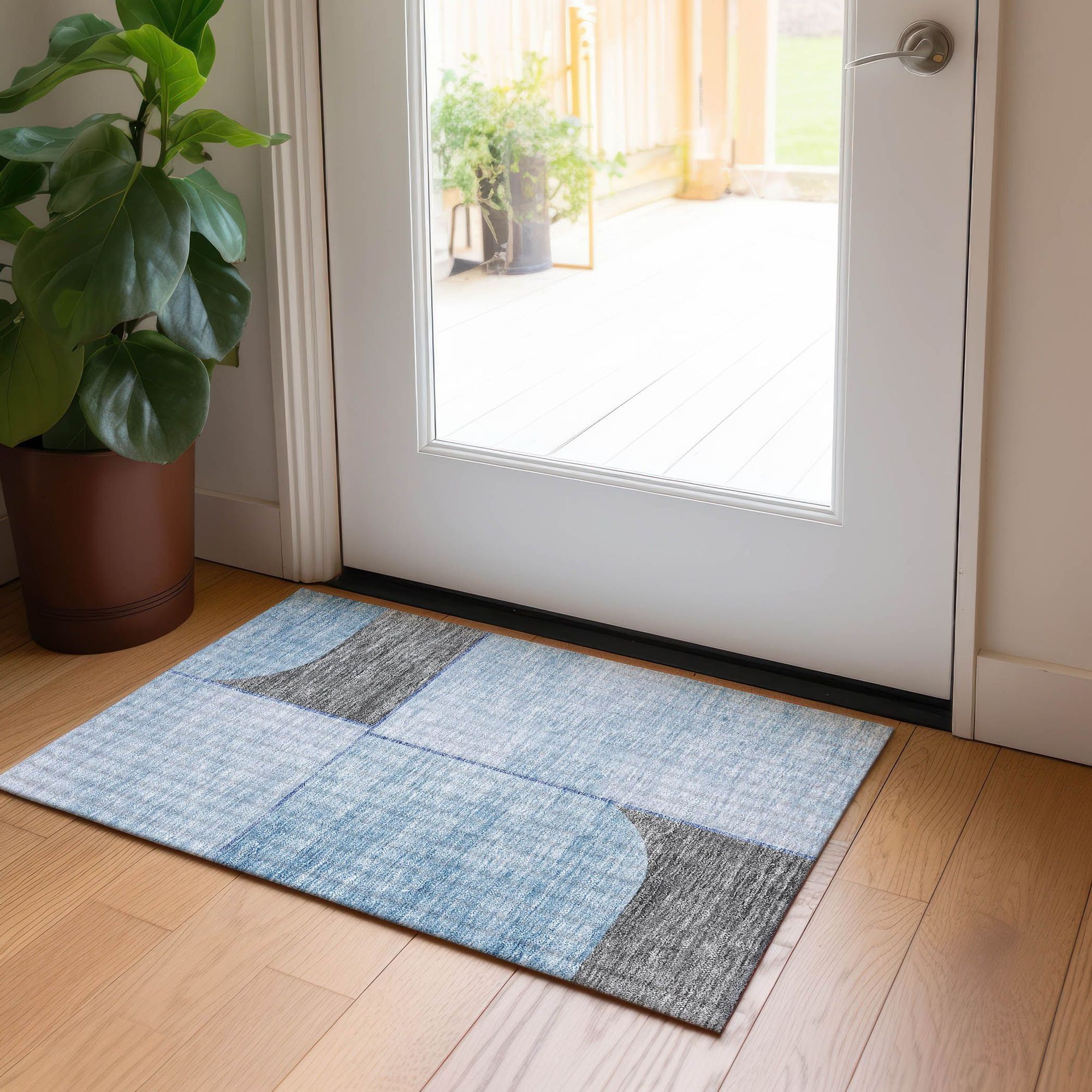 Machine Made ACN717 Sky Blue Rugs #color_sky blue