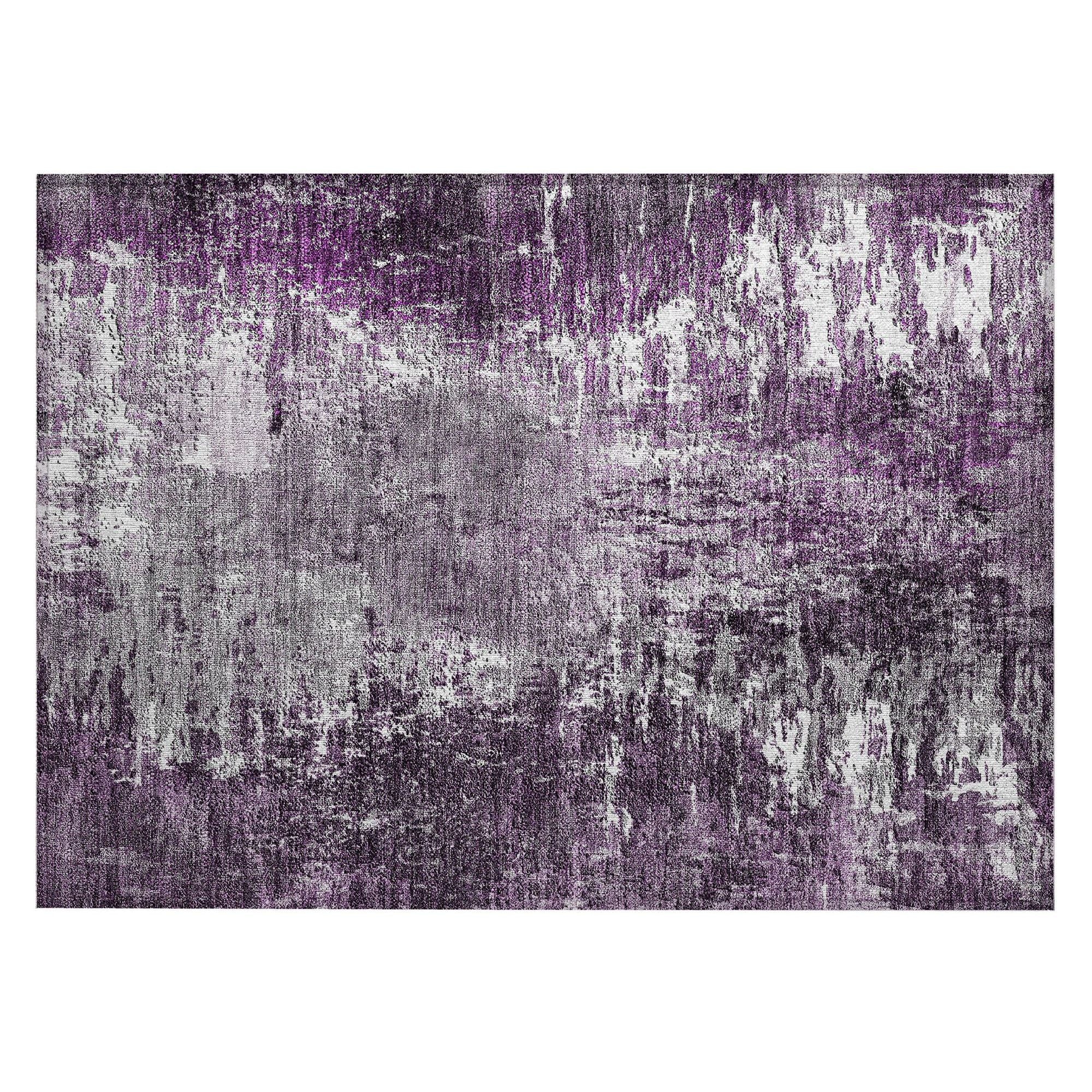 Machine Made ACN718 Eggplant Purple Rugs #color_eggplant purple