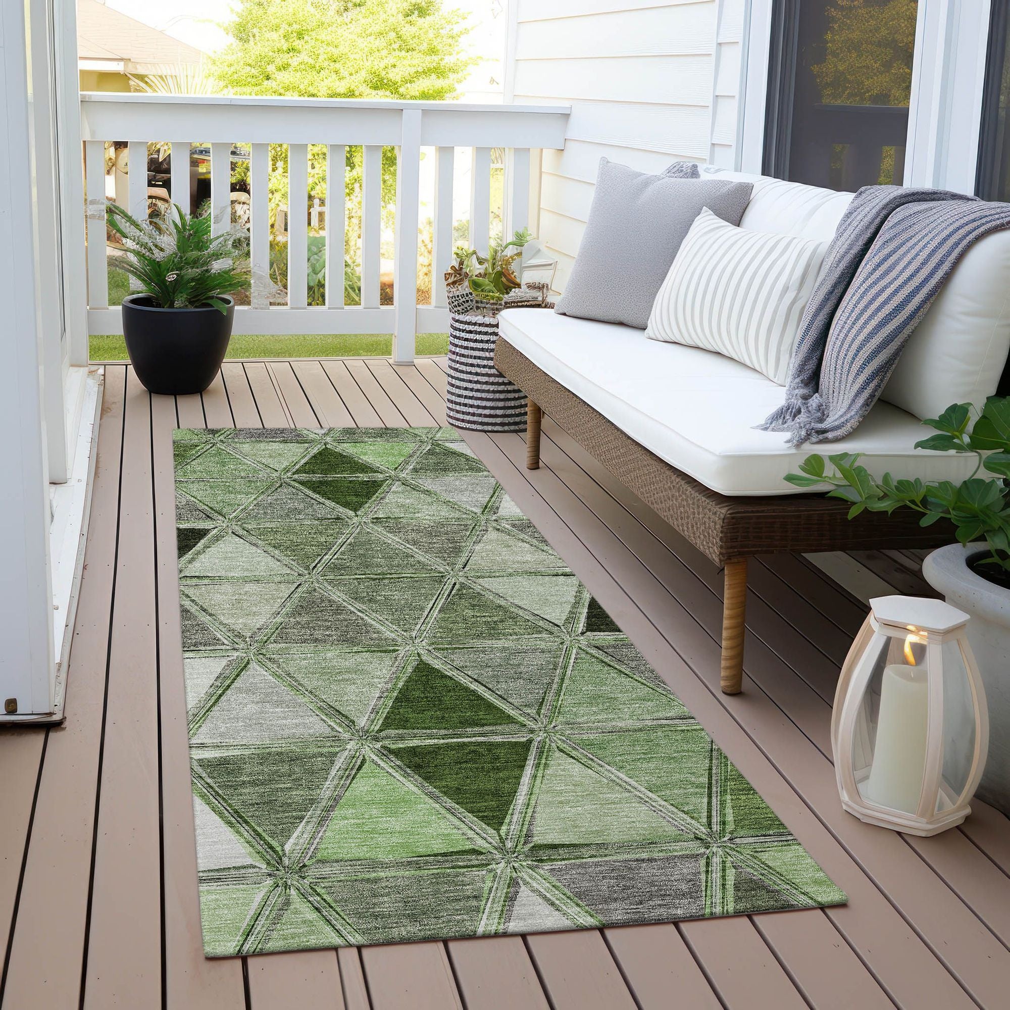 Machine Made ACN722 Aloe Green Rugs #color_aloe green