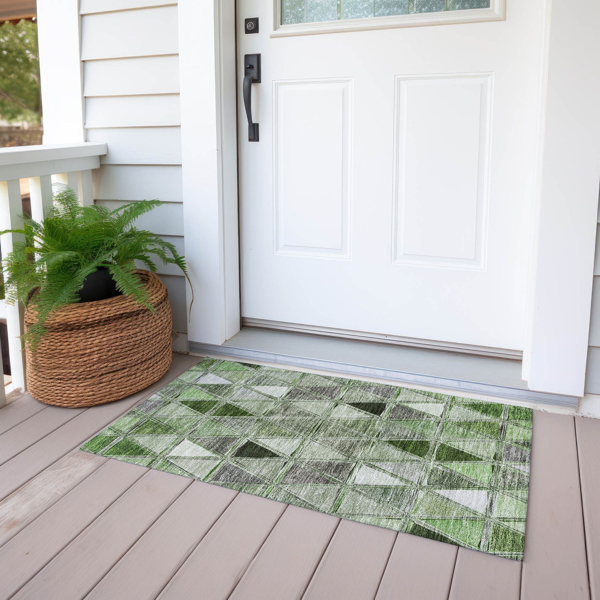 Machine Made ACN722 Aloe Green Rugs #color_aloe green