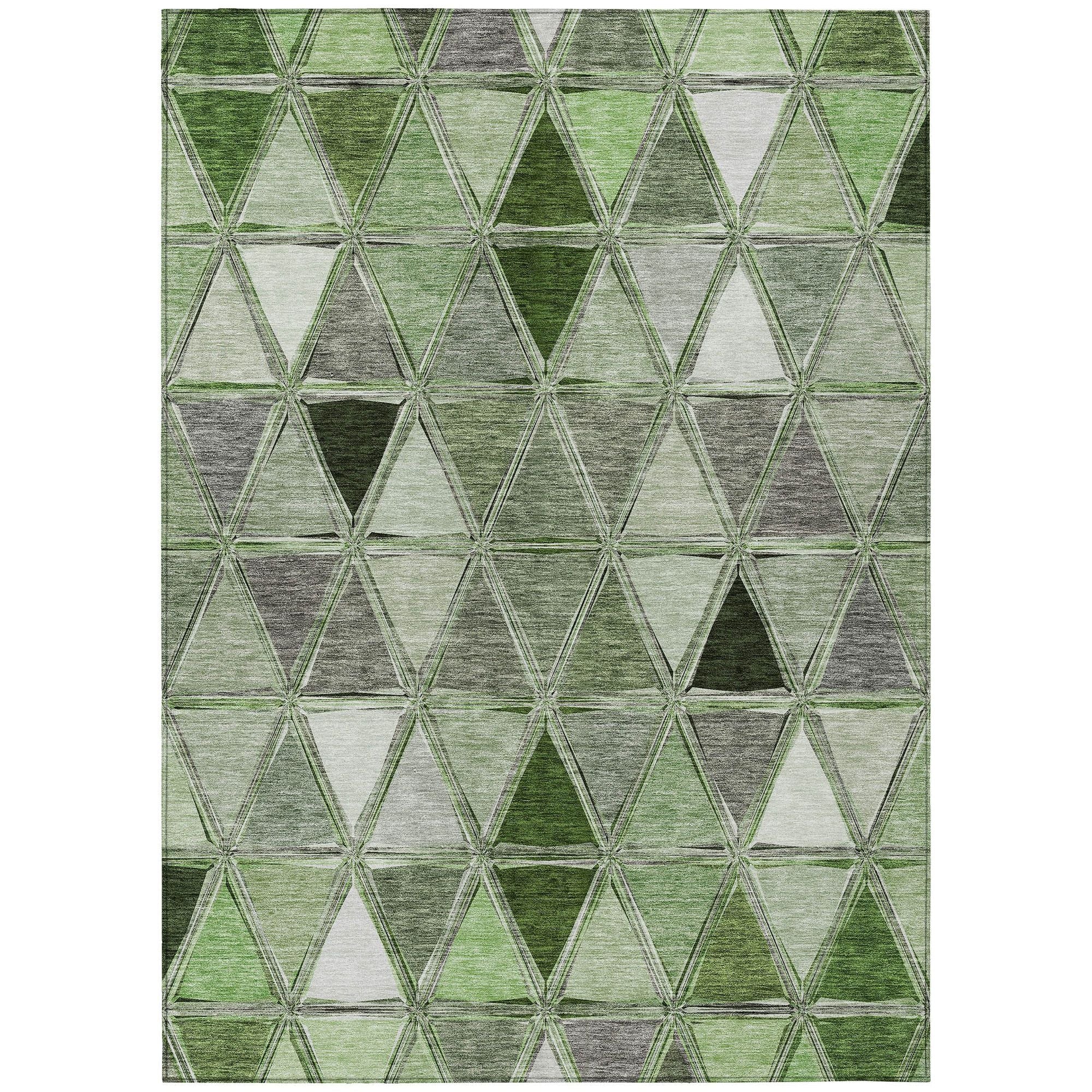 Machine Made ACN722 Aloe Green Rugs #color_aloe green