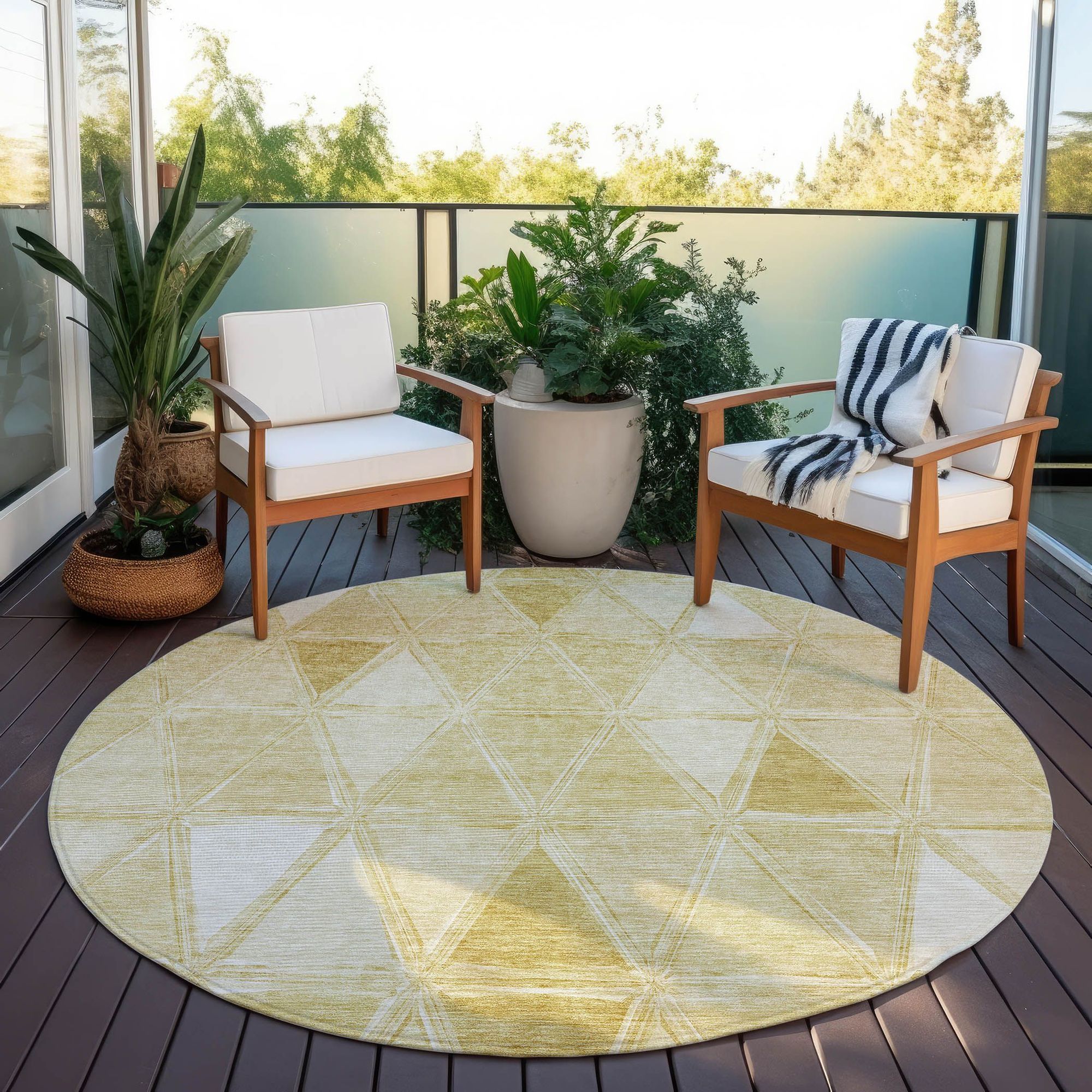 Machine Made ACN722 Gold  Rugs #color_gold 