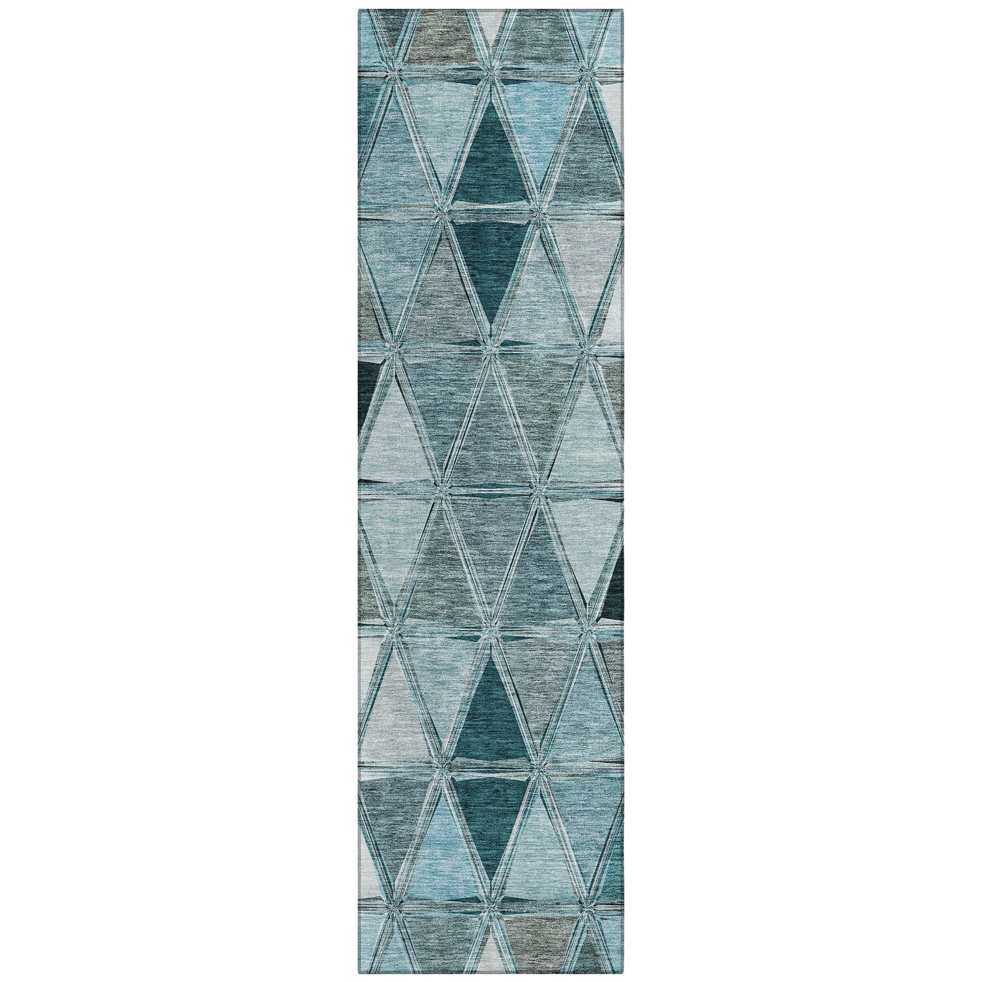 Machine Made ACN722 Teal  Rugs #color_teal 