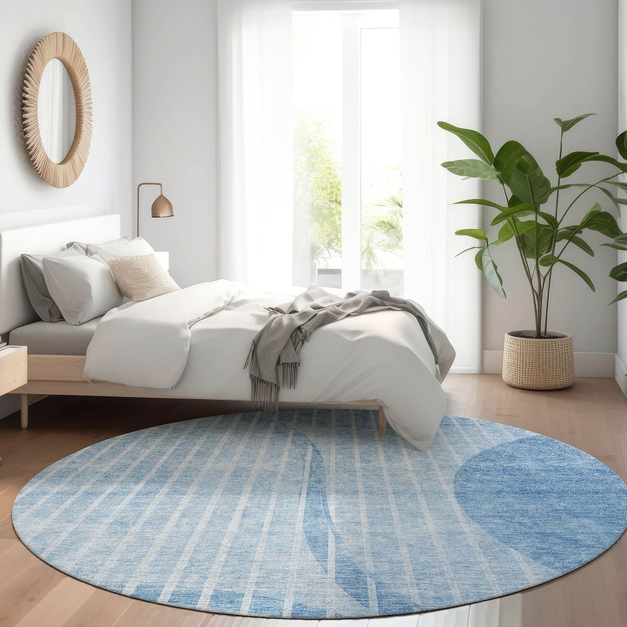 Machine Made ACN723 Blue  Rugs #color_blue 