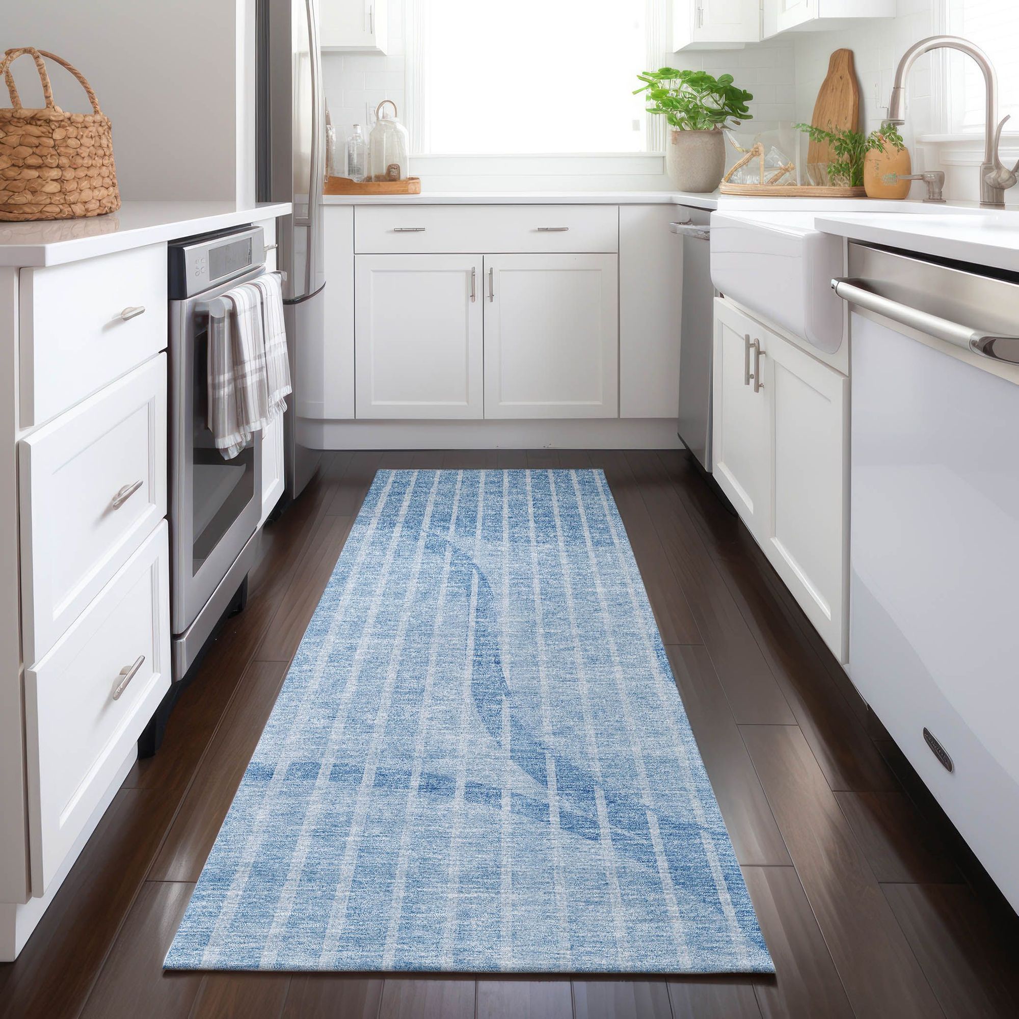 Machine Made ACN723 Blue  Rugs #color_blue 