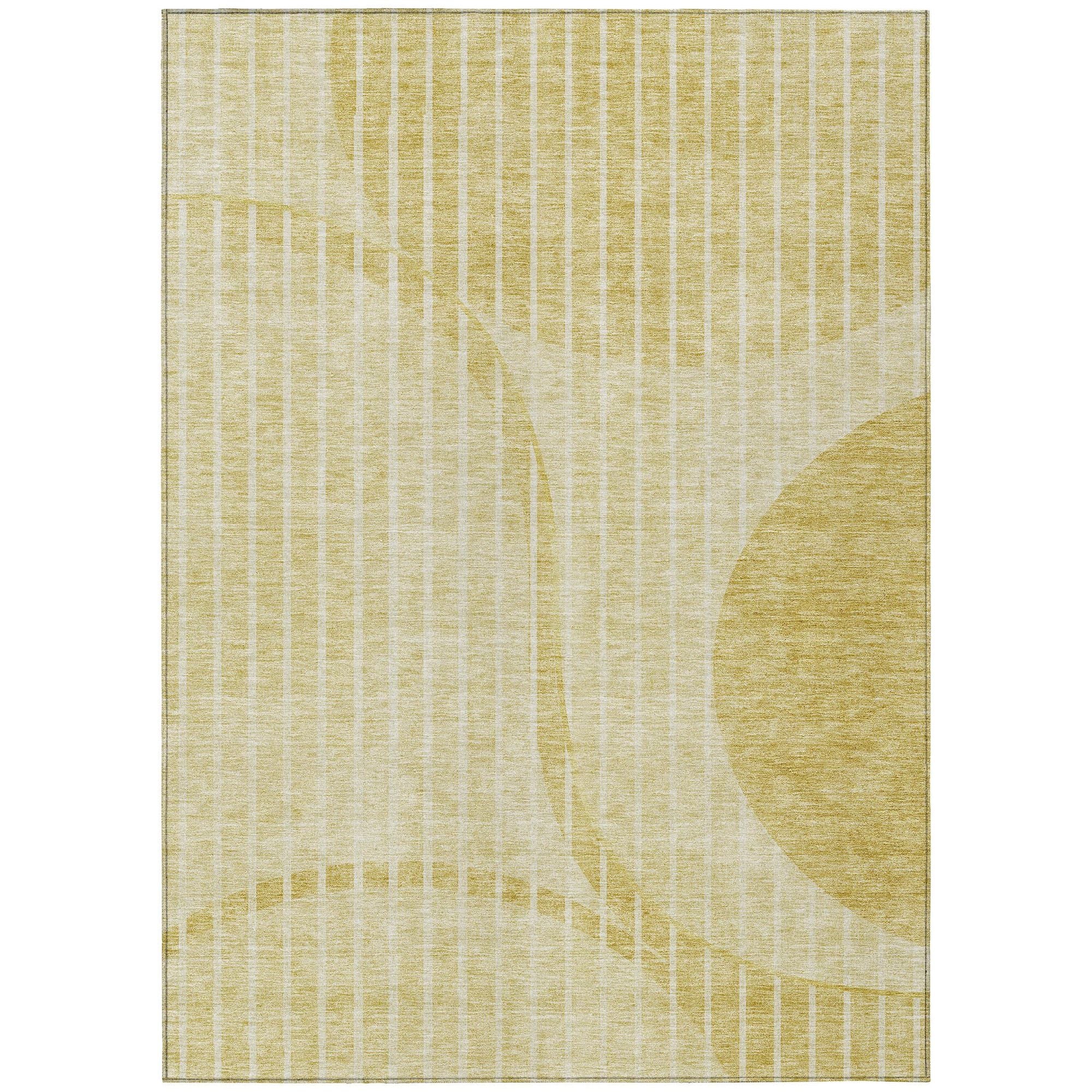 Machine Made ACN723 Gold  Rugs #color_gold 