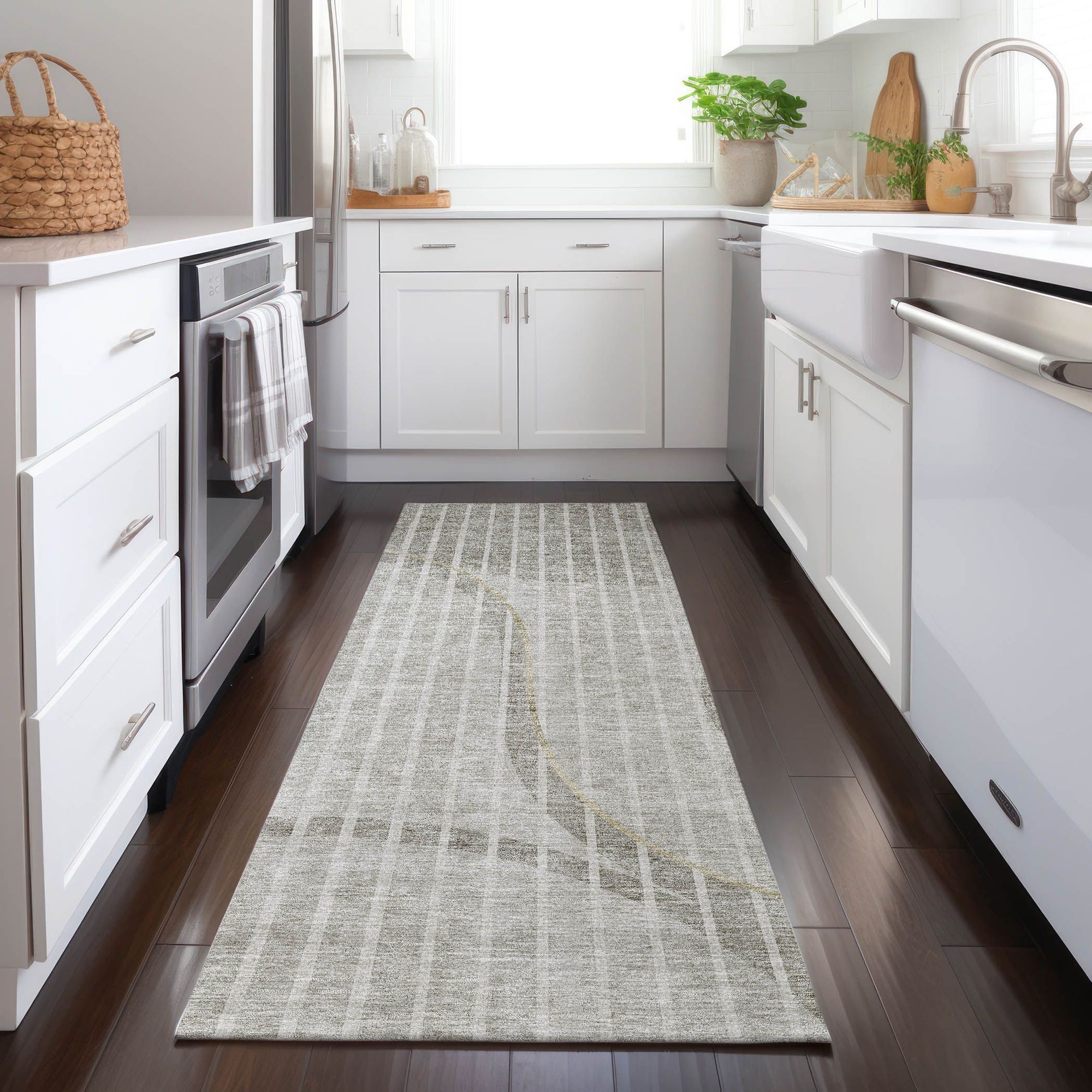 Machine Made ACN723 Taupe Brown Rugs #color_taupe brown