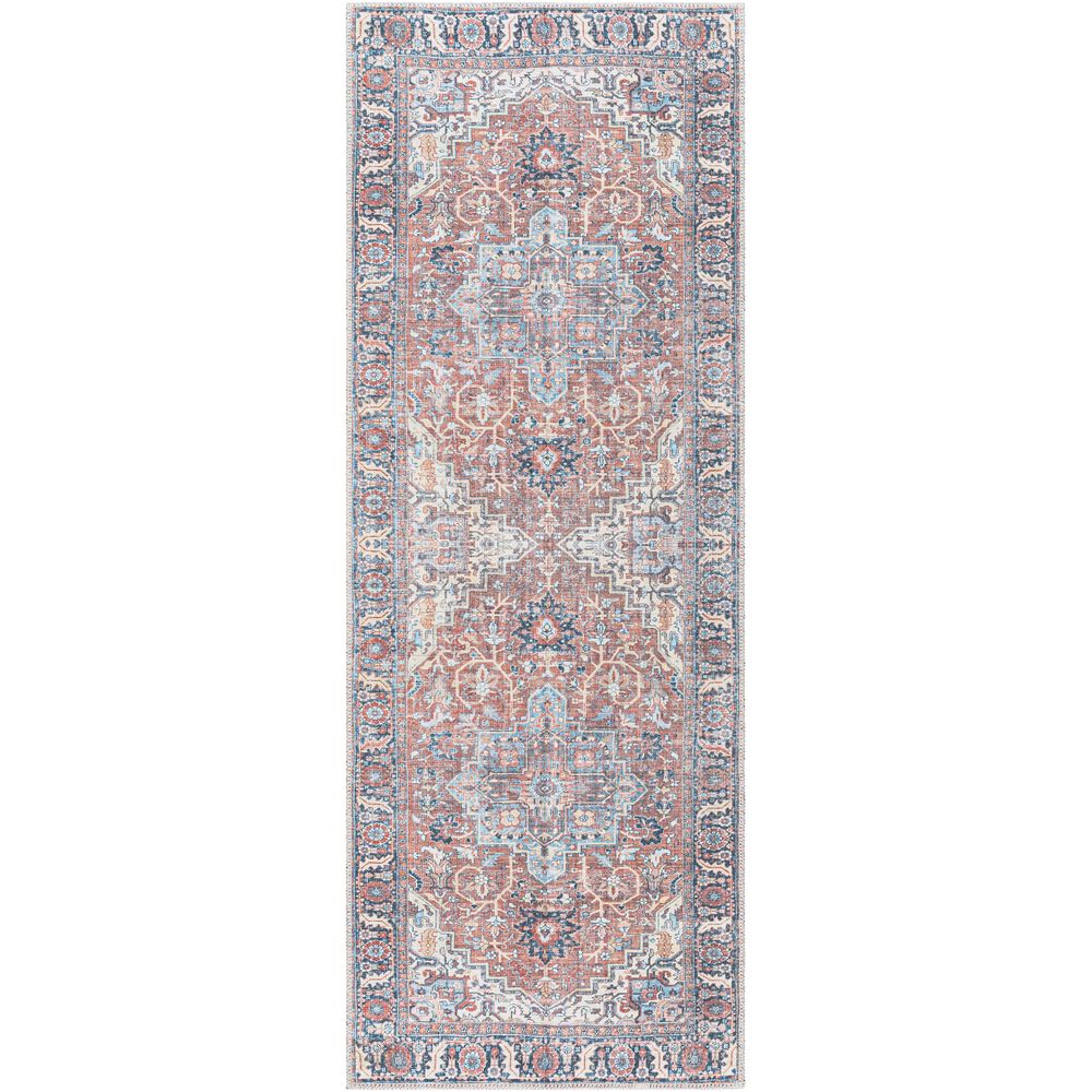 Machine Woven ALY-2307 Rose, Dusty Coral Rugs #color_rose, dusty coral